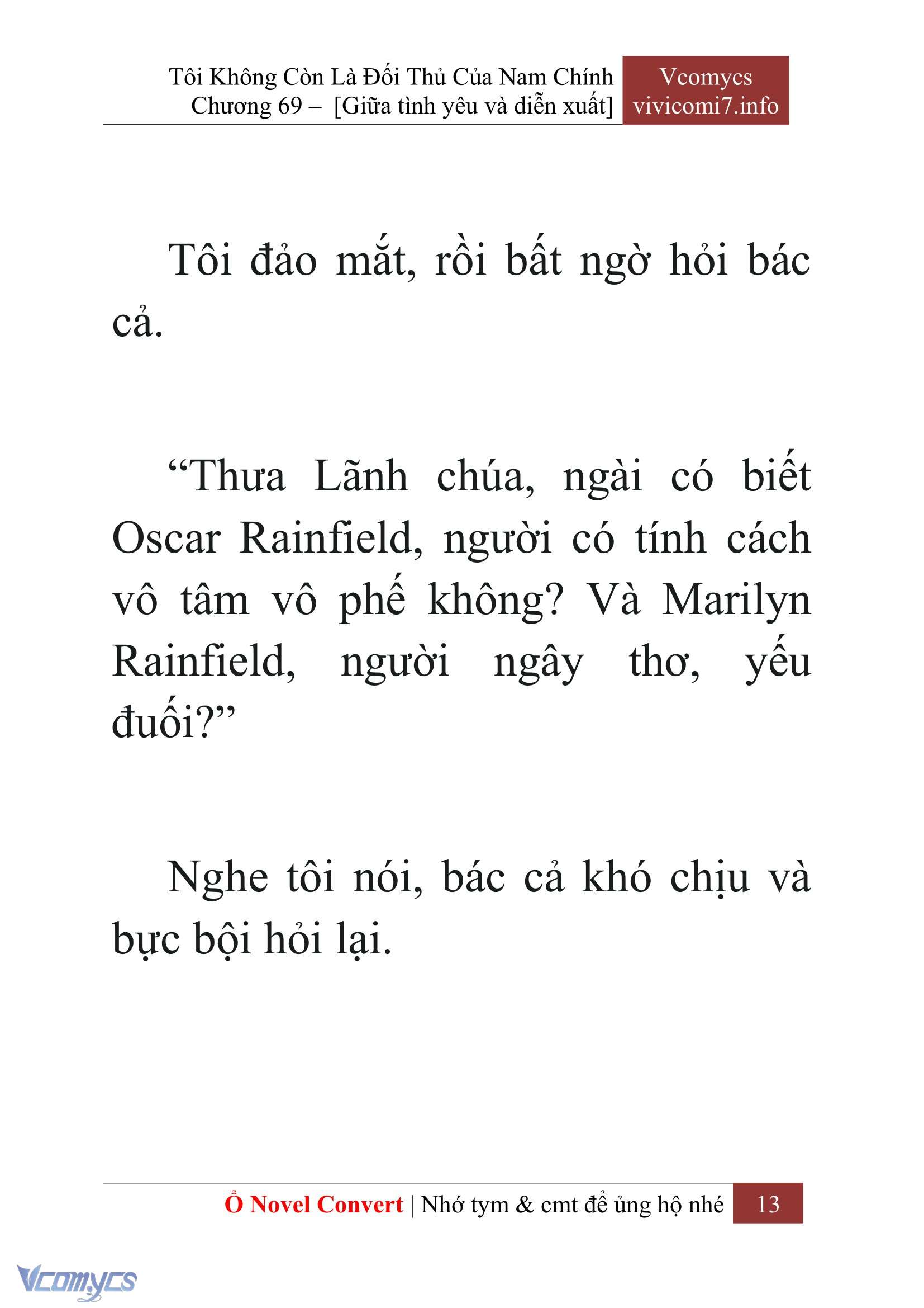 [Novel] Tôi Không Còn Là Đối Thủ Của Nam Chính Chapter  69 - 15