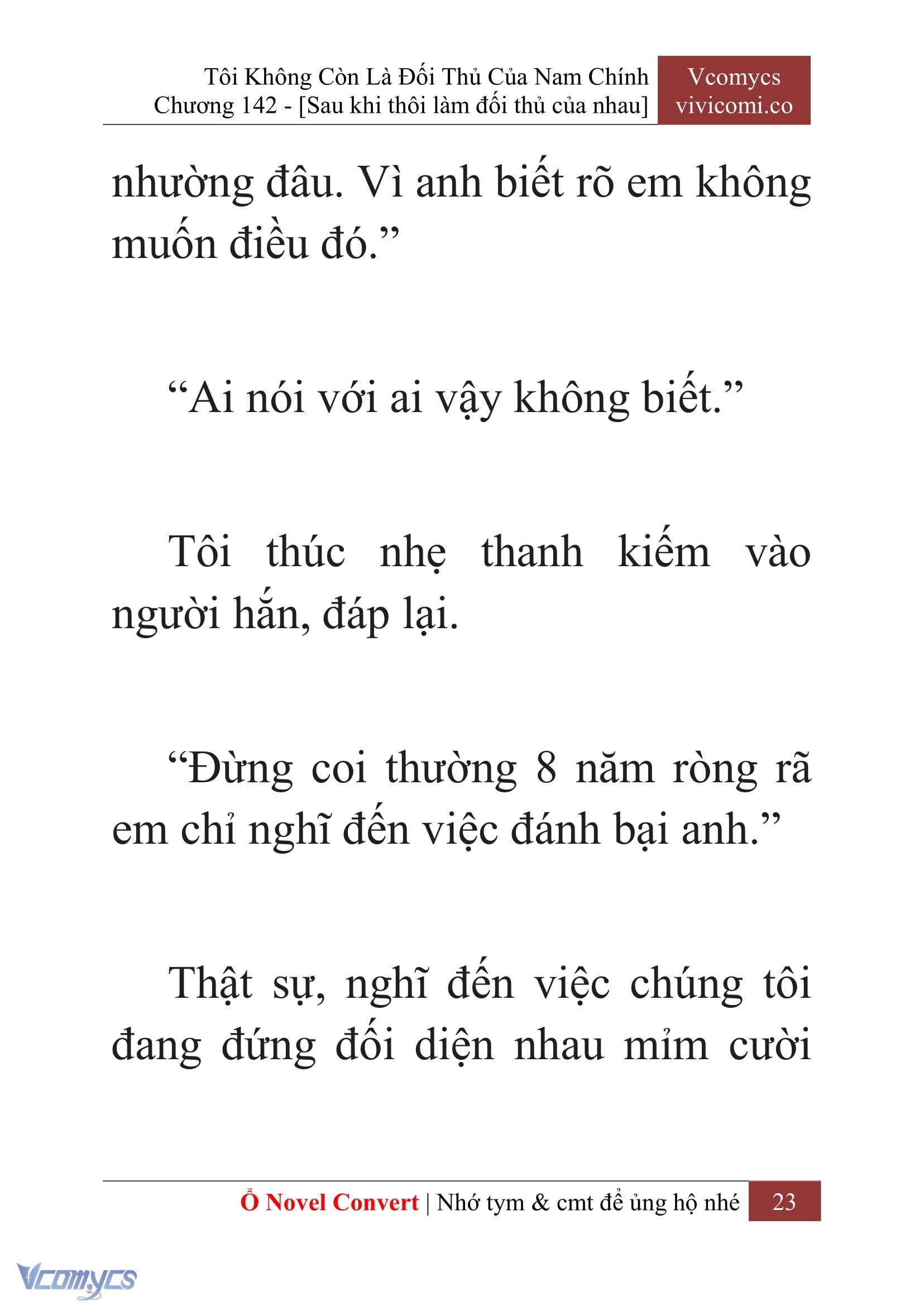 [Novel] Tôi Không Còn Là Đối Thủ Của Nam Chính Chapter  142 - 25