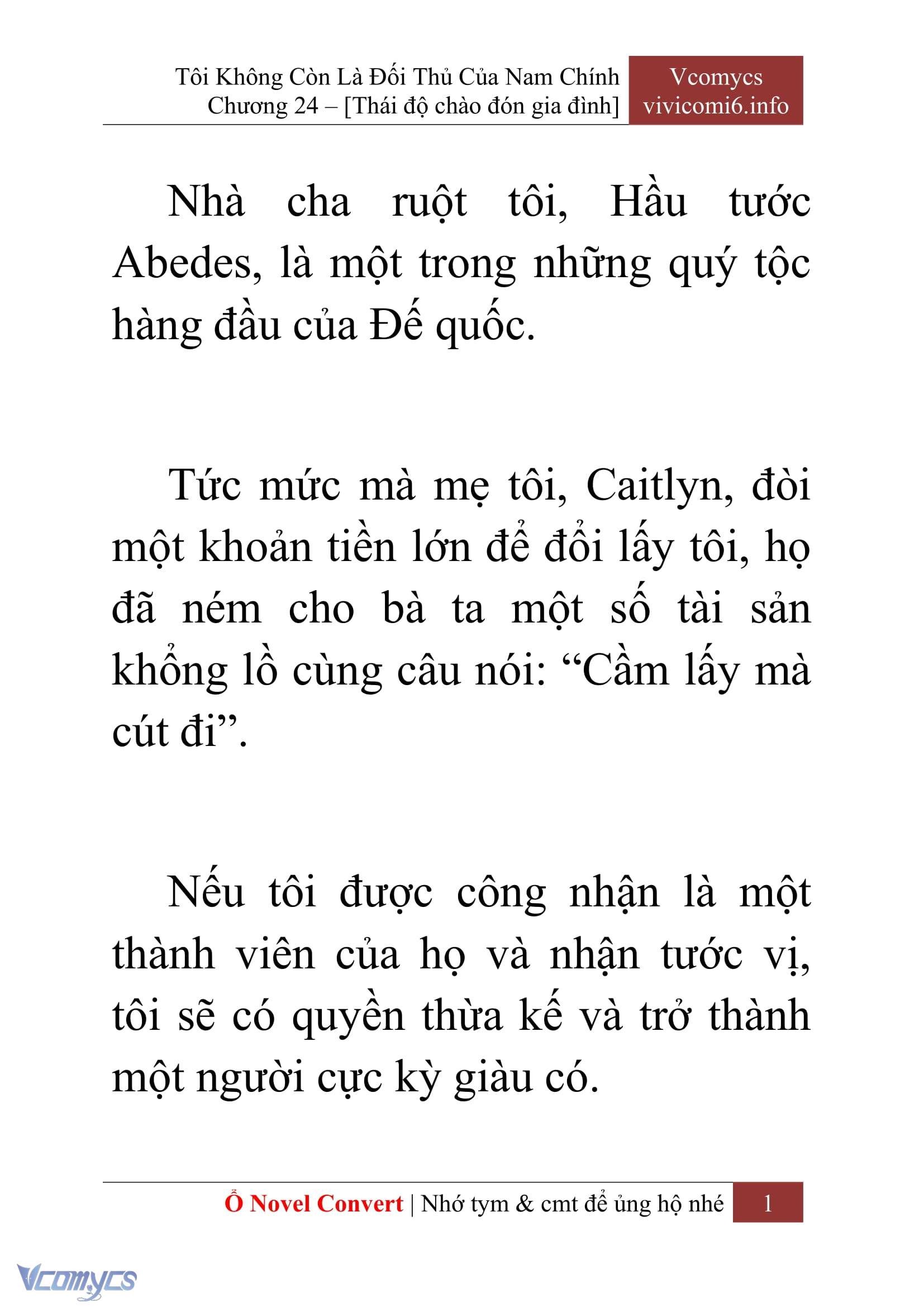 [Novel] Tôi Không Còn Là Đối Thủ Của Nam Chính Chapter  24 - 3