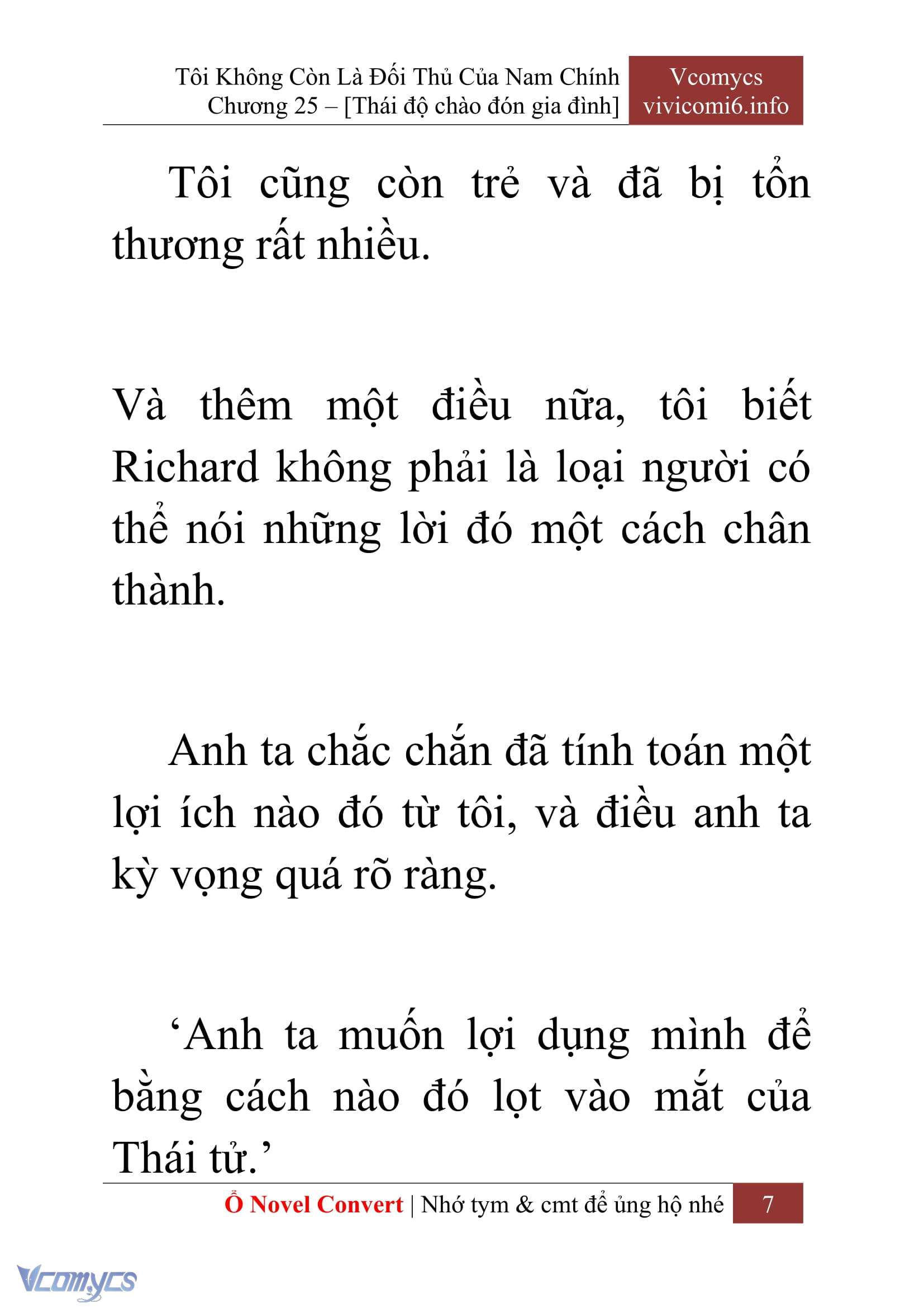 [Novel] Tôi Không Còn Là Đối Thủ Của Nam Chính Chapter  25 - 9