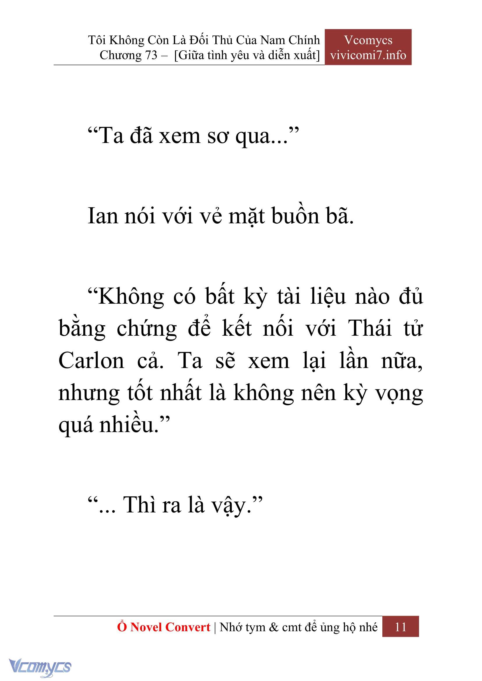 [Novel] Tôi Không Còn Là Đối Thủ Của Nam Chính Chapter  73 - 13