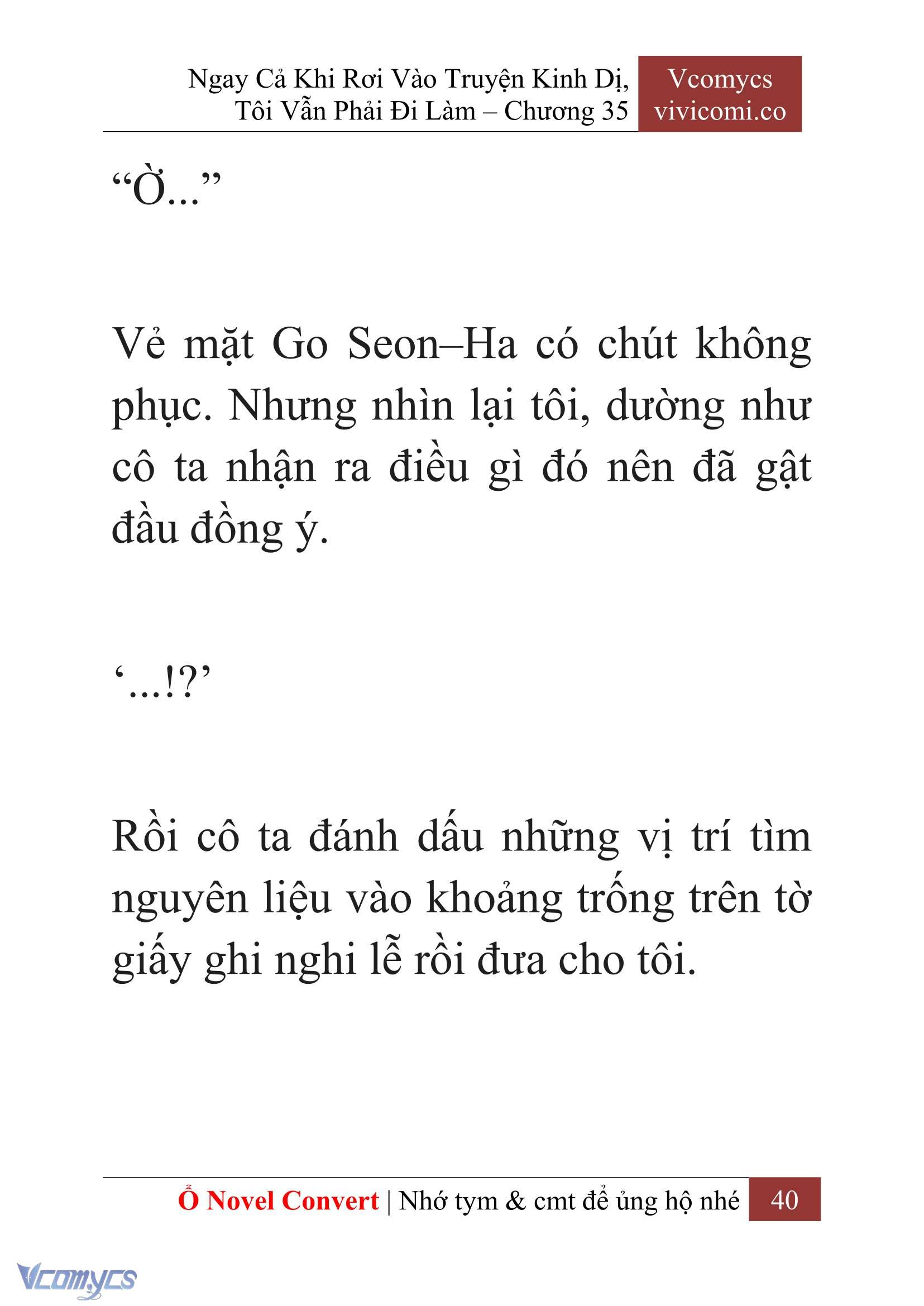 [Novel] Ngay Cả Khi Rơi Vào Truyện Kinh Dị, Tôi Vẫn Phải Đi Làm Chapter  35 - 42