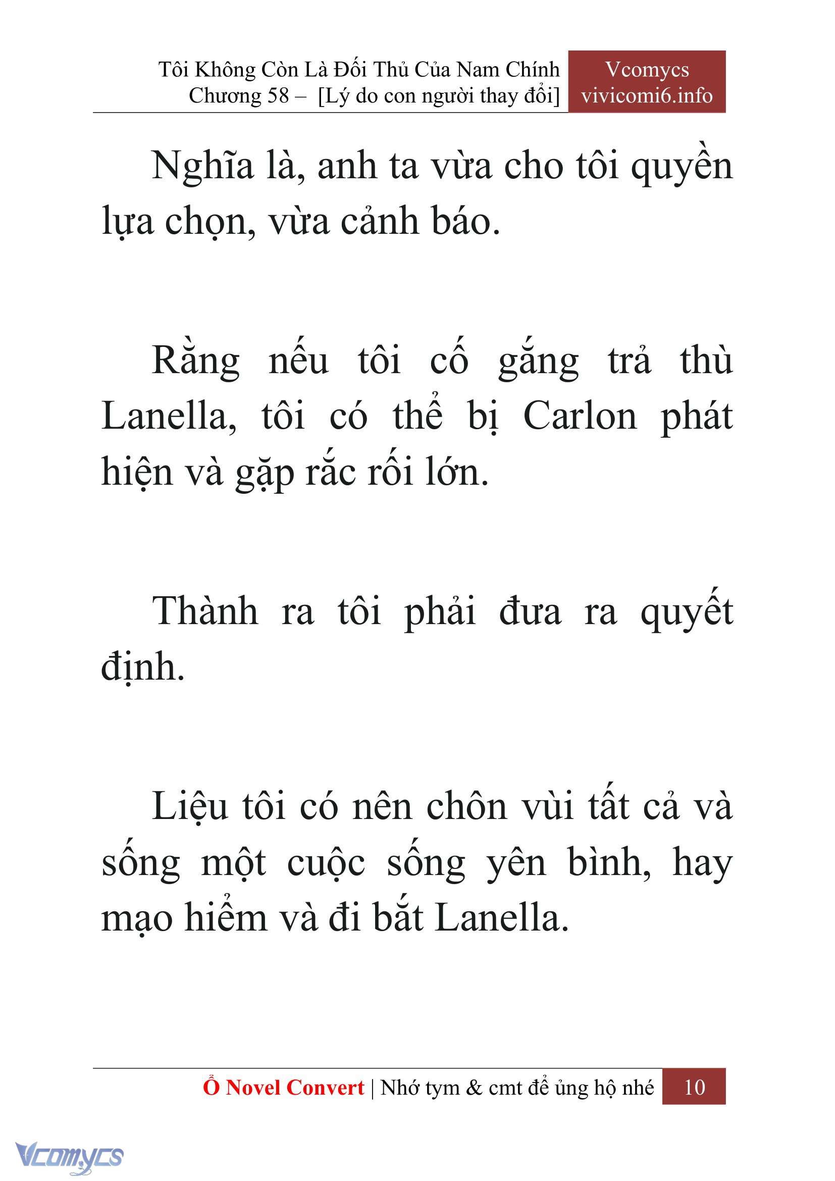 [Novel] Tôi Không Còn Là Đối Thủ Của Nam Chính Chapter  58 - 12