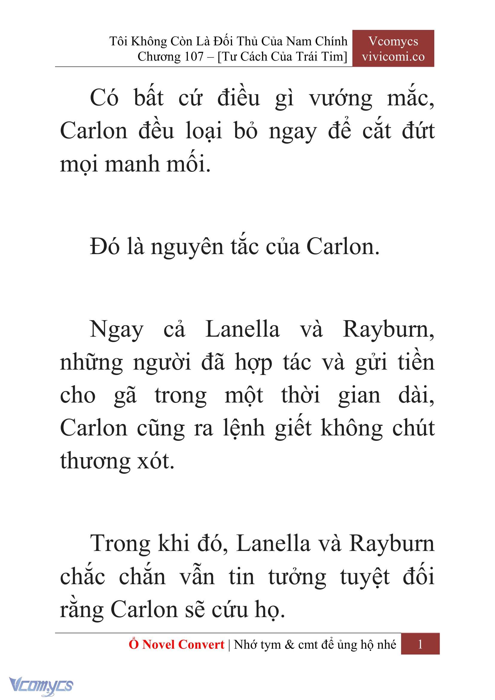 [Novel] Tôi Không Còn Là Đối Thủ Của Nam Chính Chapter  107 - 3
