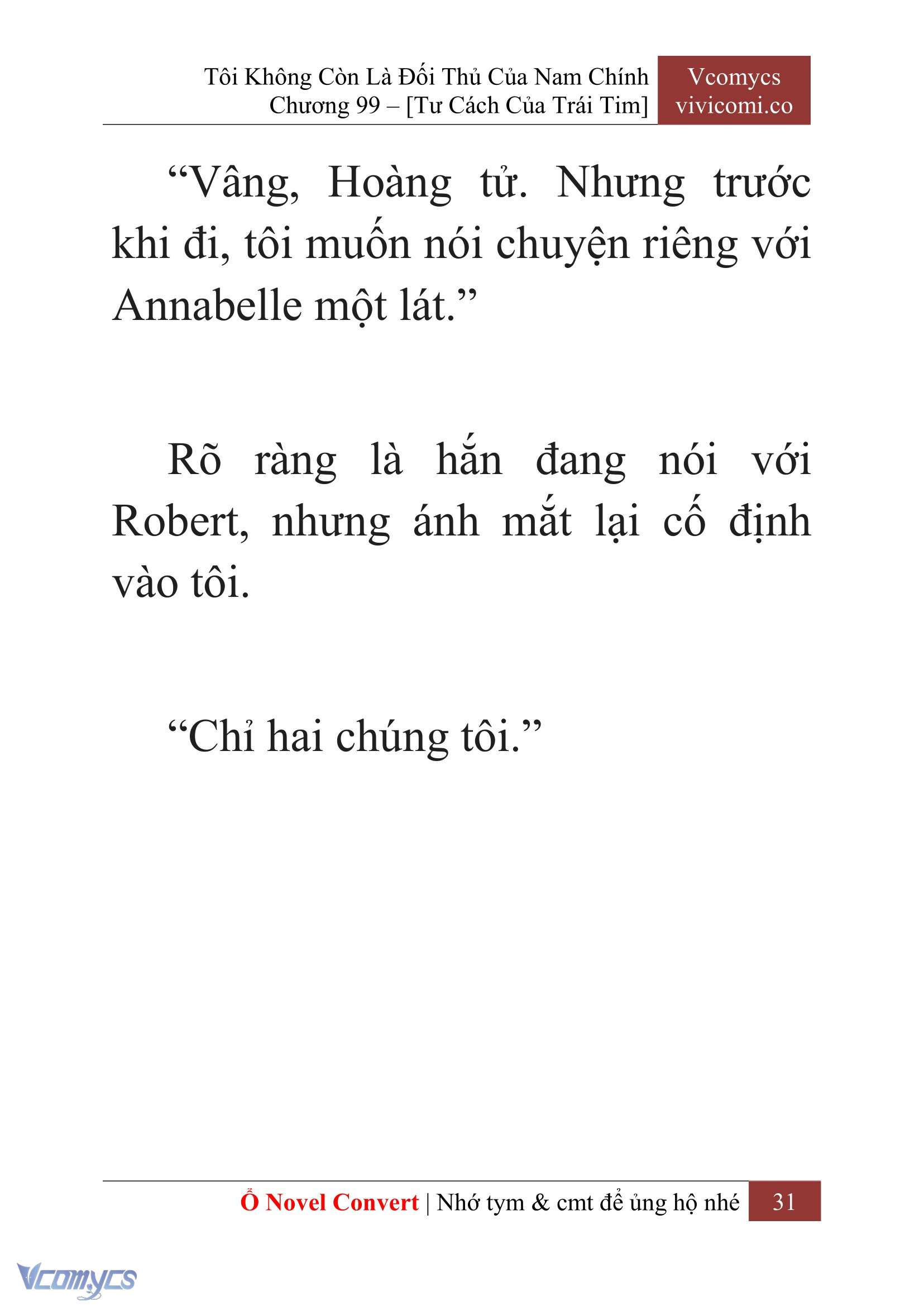 [Novel] Tôi Không Còn Là Đối Thủ Của Nam Chính Chapter  99 - 33