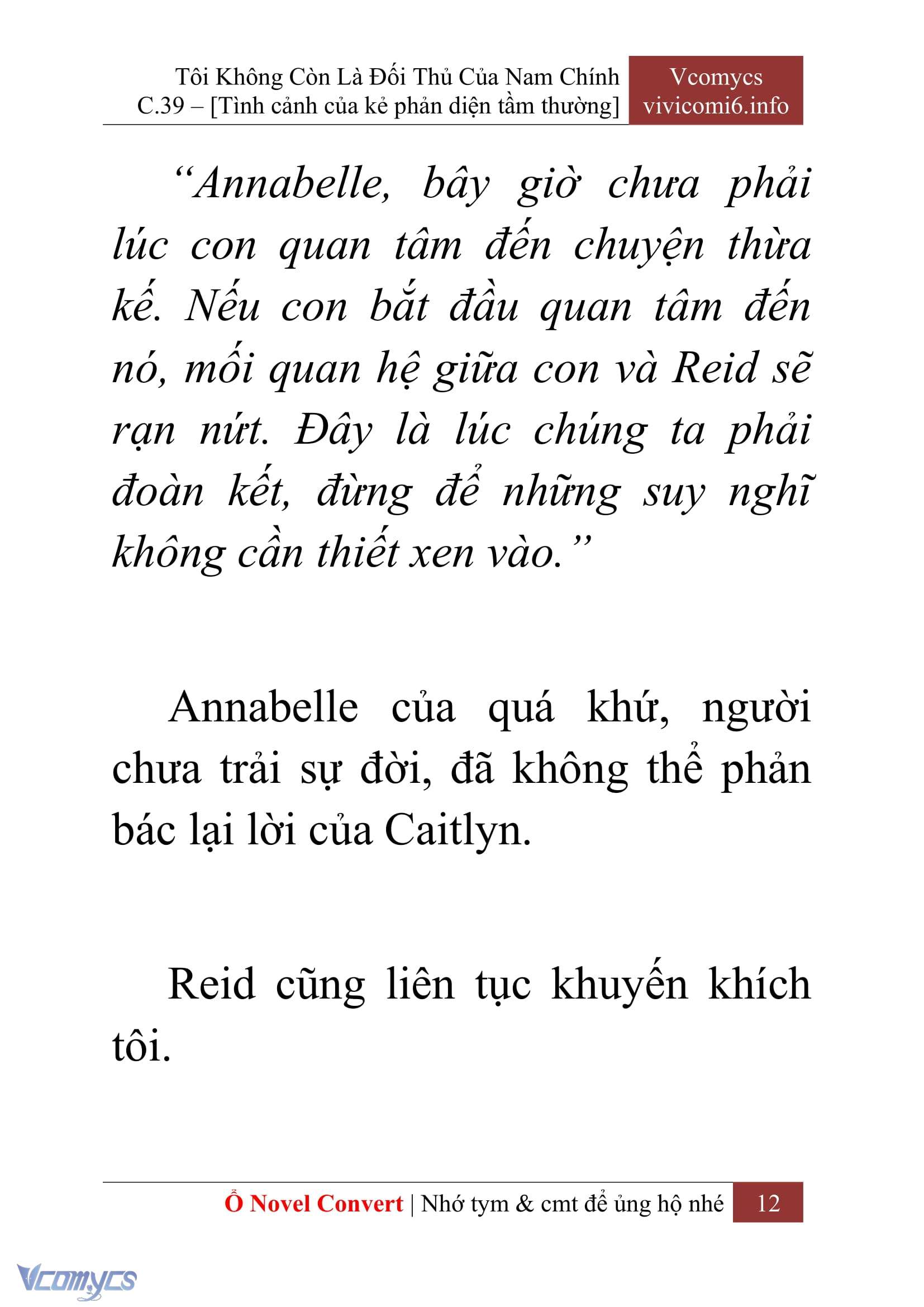 [Novel] Tôi Không Còn Là Đối Thủ Của Nam Chính Chapter  39 - 14
