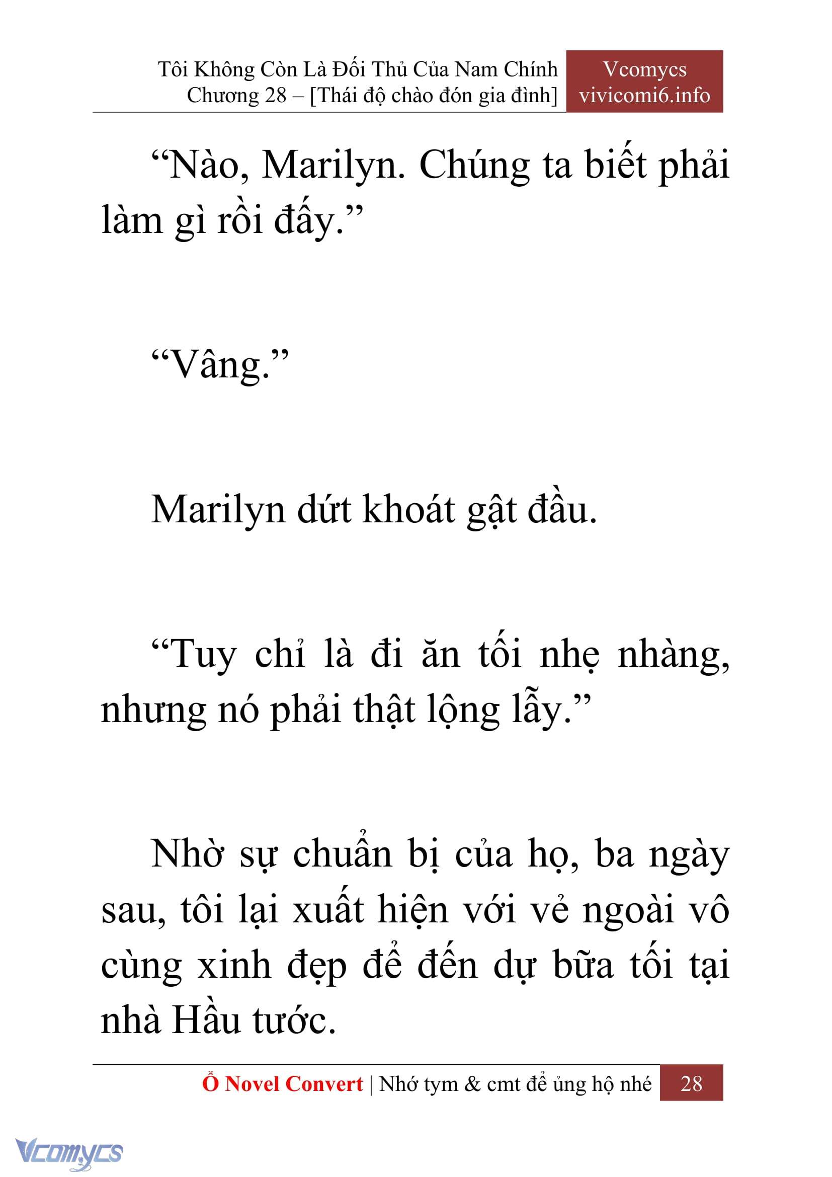 [Novel] Tôi Không Còn Là Đối Thủ Của Nam Chính Chapter  28 - 30