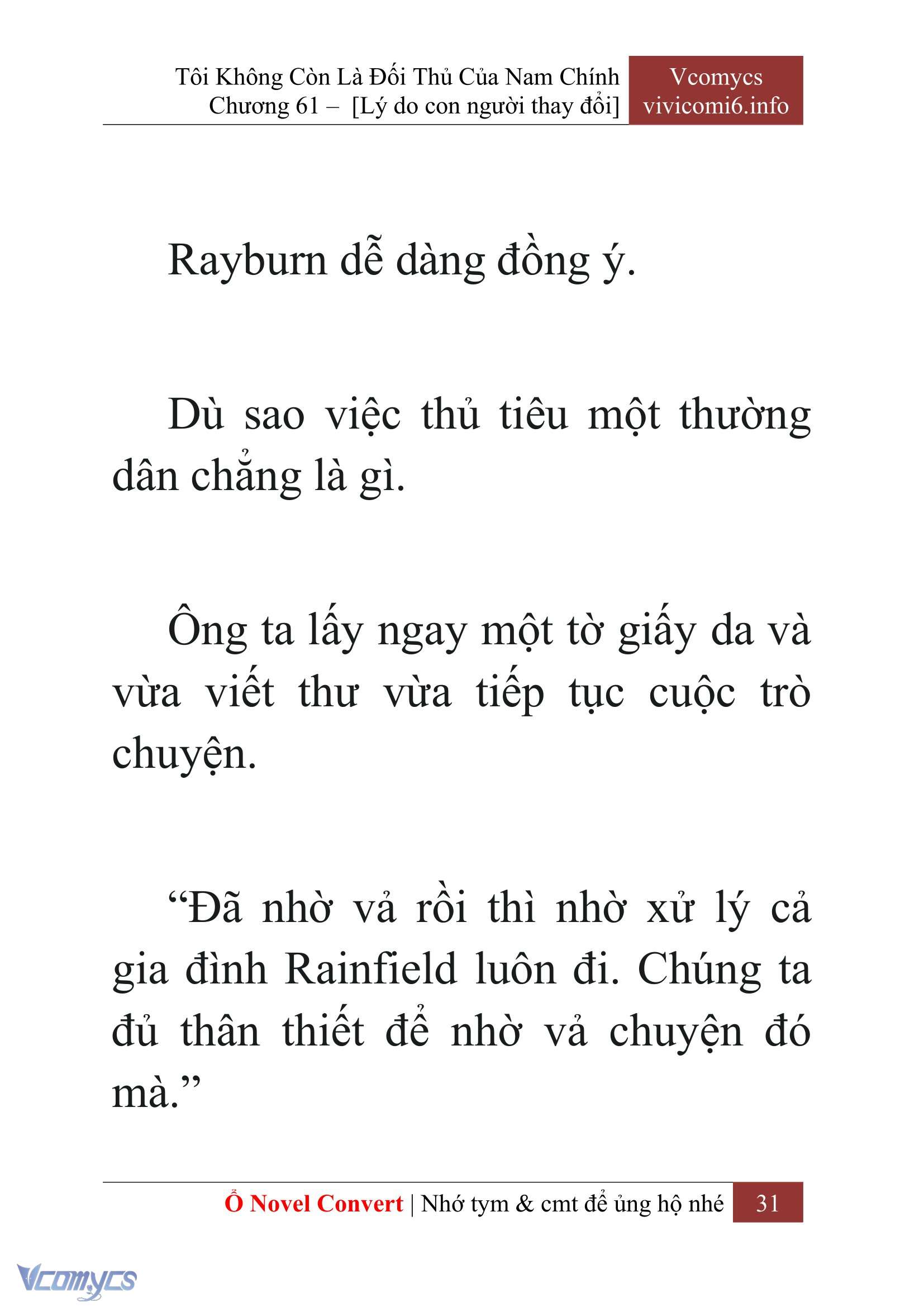 [Novel] Tôi Không Còn Là Đối Thủ Của Nam Chính Chapter  61 - 33