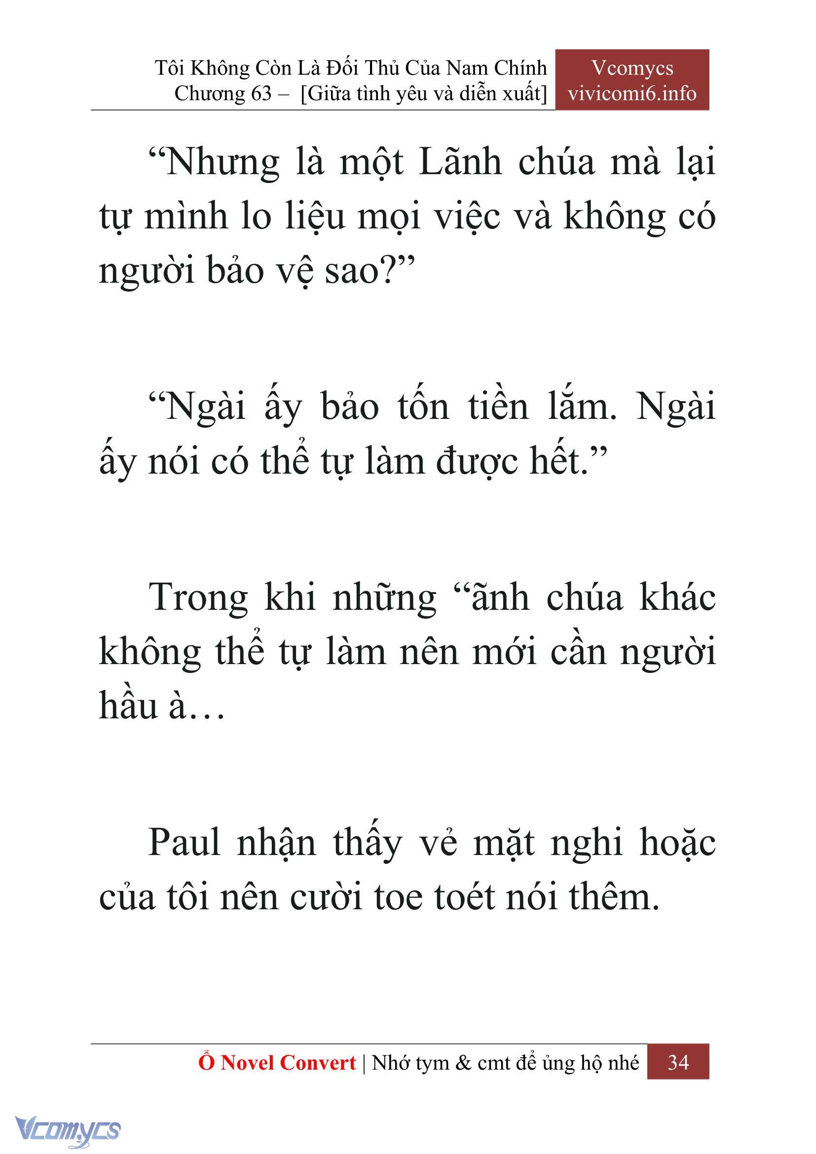 [Novel] Tôi Không Còn Là Đối Thủ Của Nam Chính Chapter  63 - 36