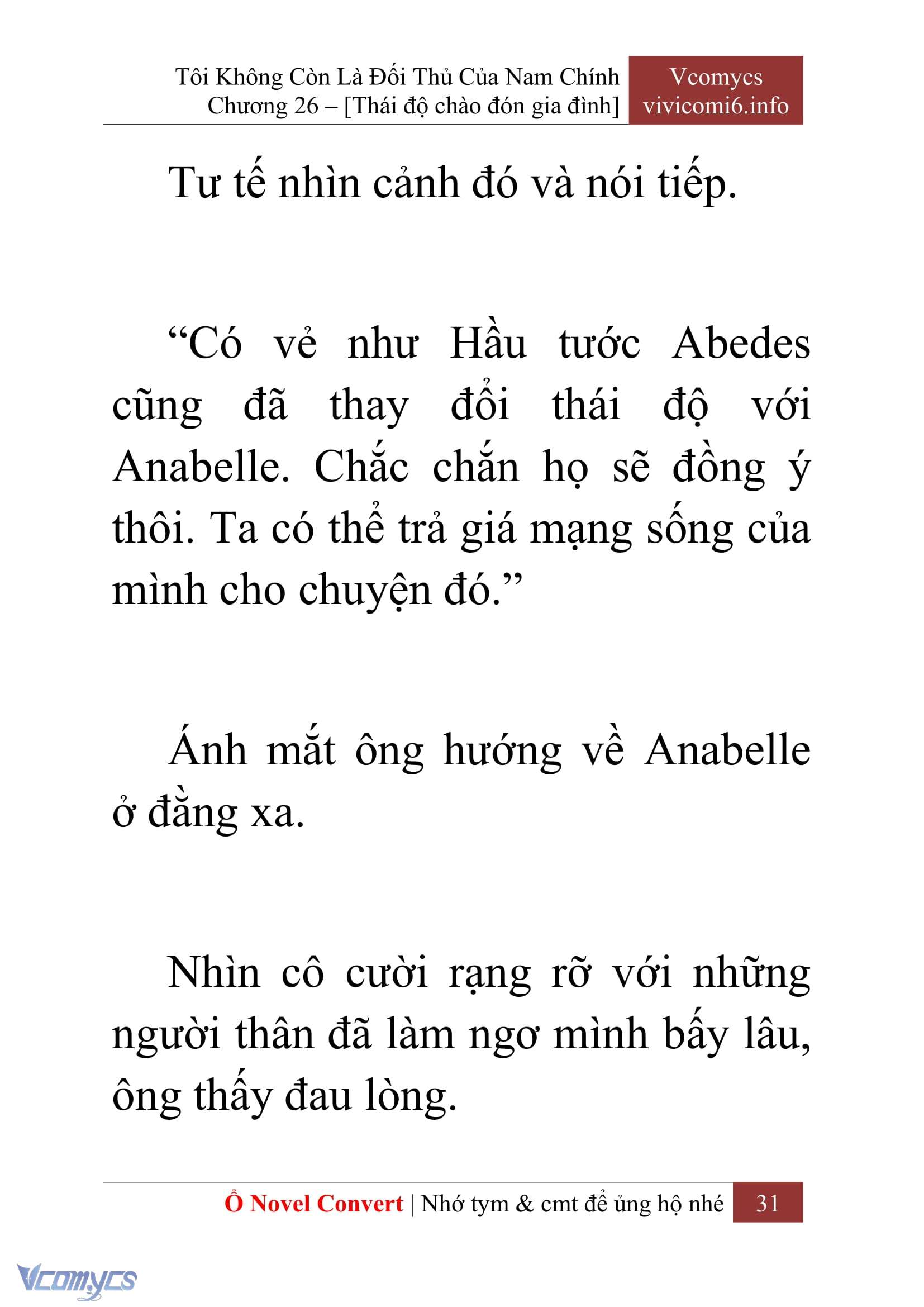 [Novel] Tôi Không Còn Là Đối Thủ Của Nam Chính Chapter  26 - 33