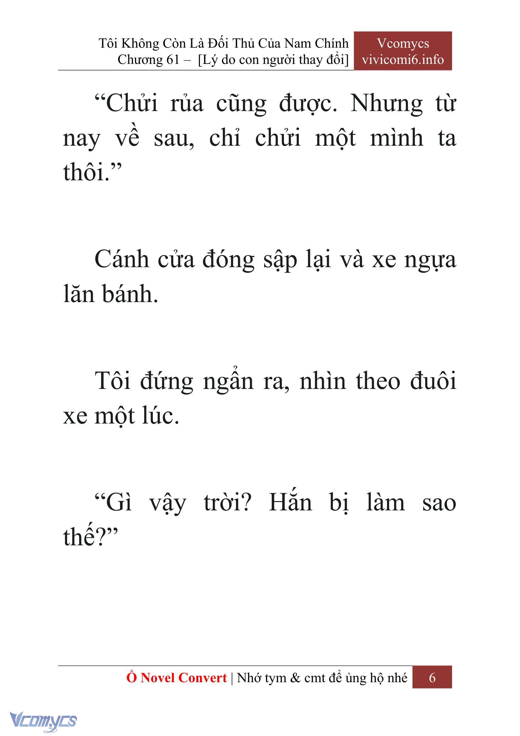 [Novel] Tôi Không Còn Là Đối Thủ Của Nam Chính Chapter  61 - 8