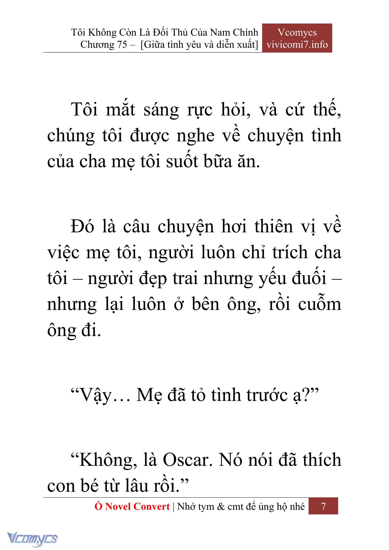 [Novel] Tôi Không Còn Là Đối Thủ Của Nam Chính Chapter  75 - 9