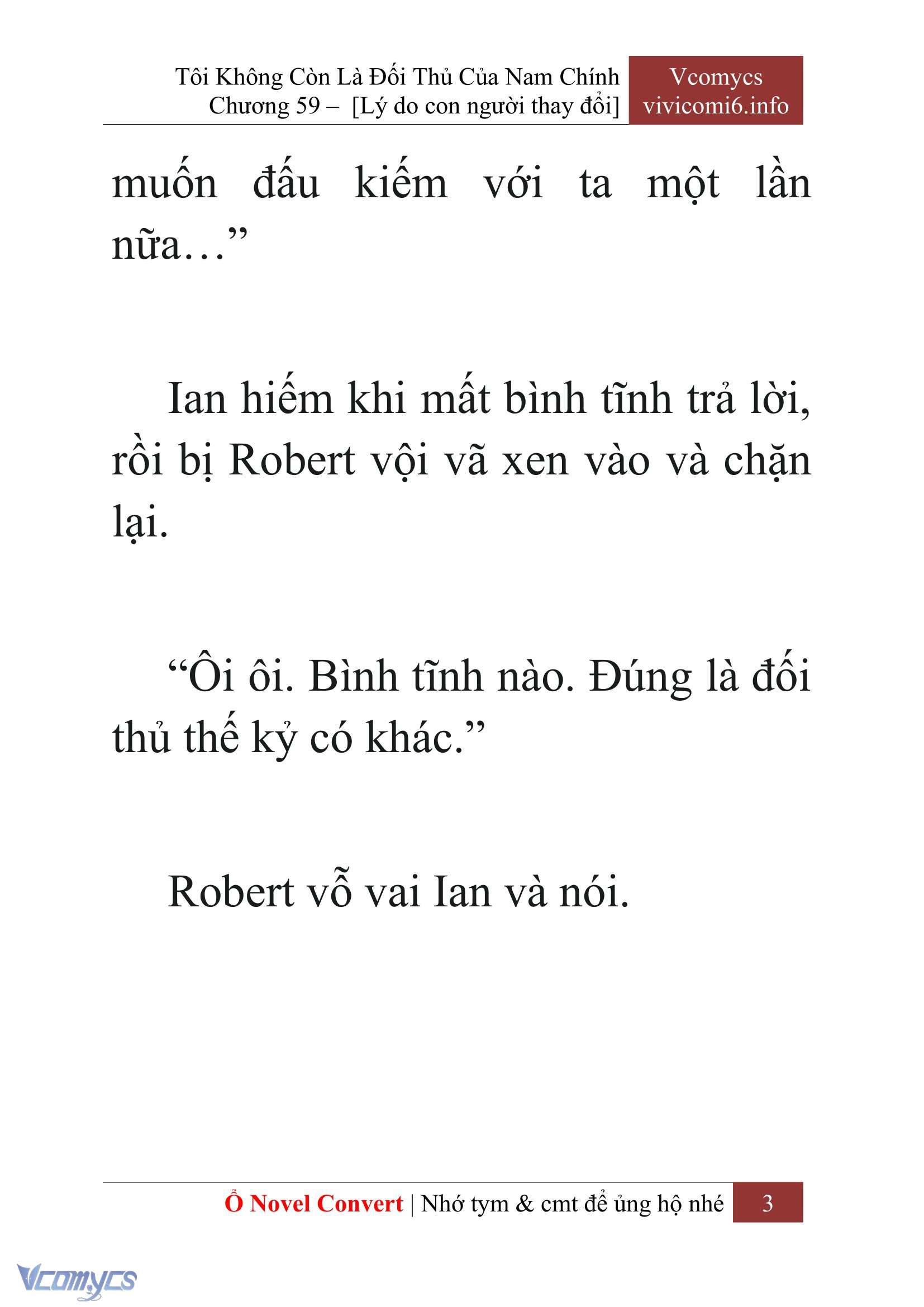 [Novel] Tôi Không Còn Là Đối Thủ Của Nam Chính Chapter  59 - 5