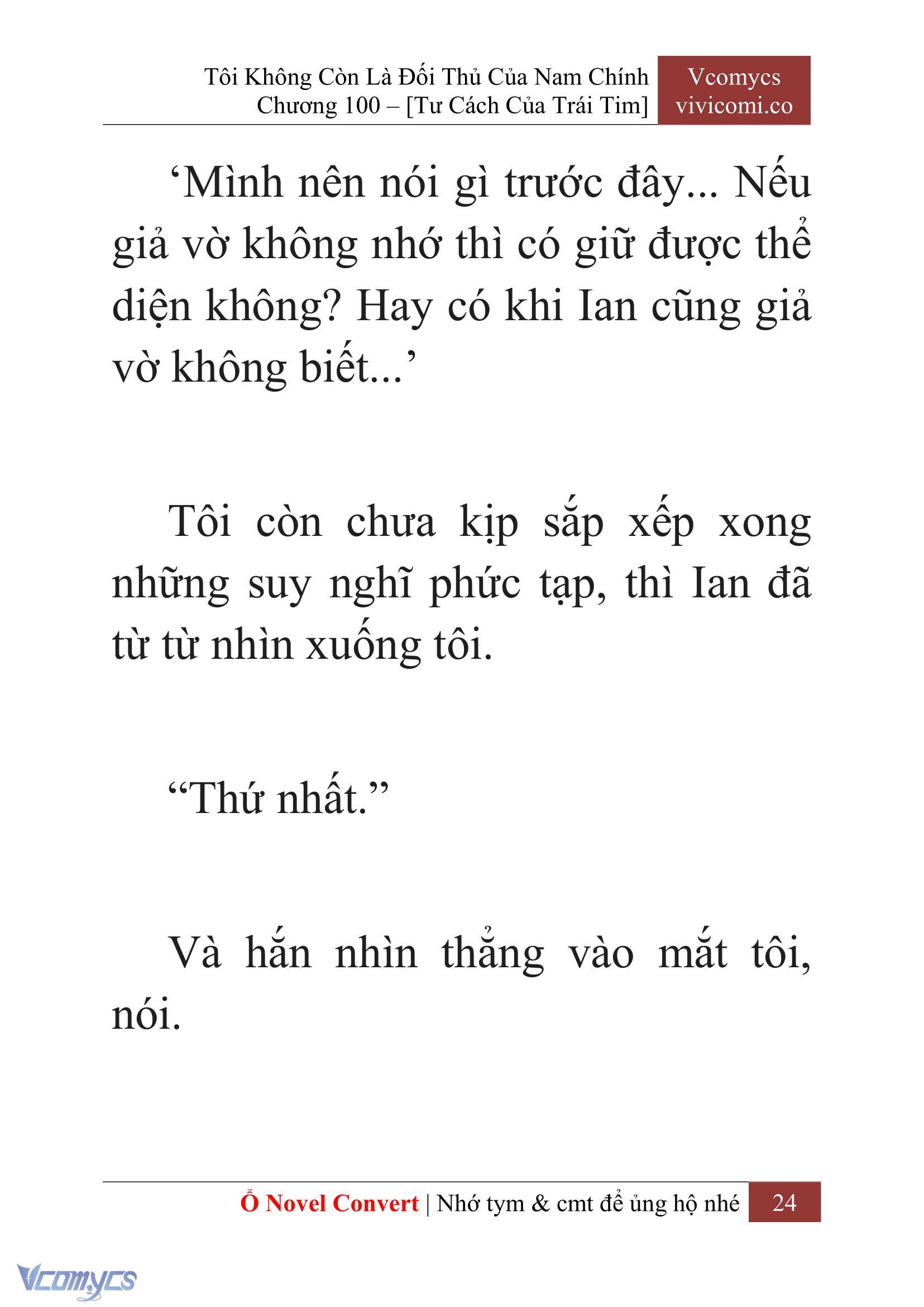 [Novel] Tôi Không Còn Là Đối Thủ Của Nam Chính Chapter  100 - 26