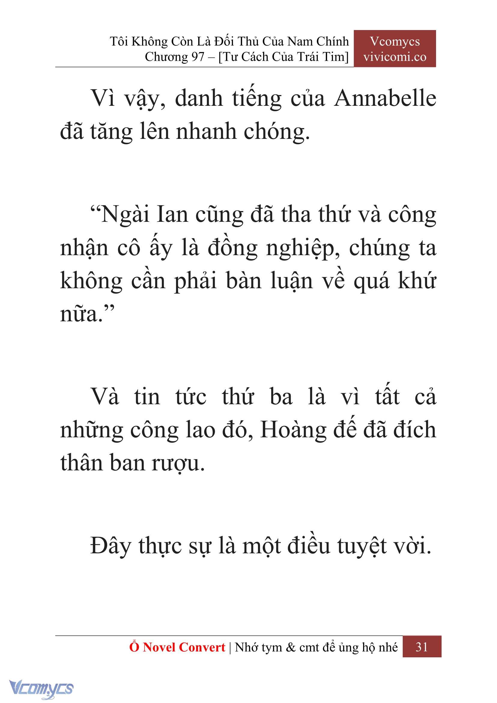 [Novel] Tôi Không Còn Là Đối Thủ Của Nam Chính Chapter  97 - 33