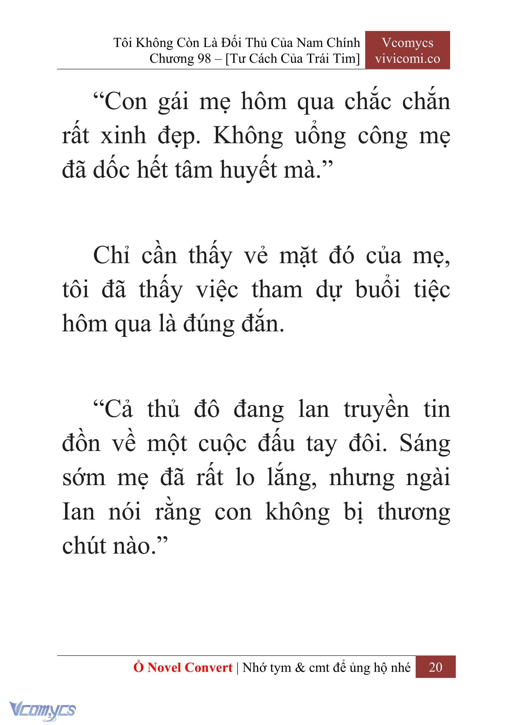 [Novel] Tôi Không Còn Là Đối Thủ Của Nam Chính Chapter  98 - 22
