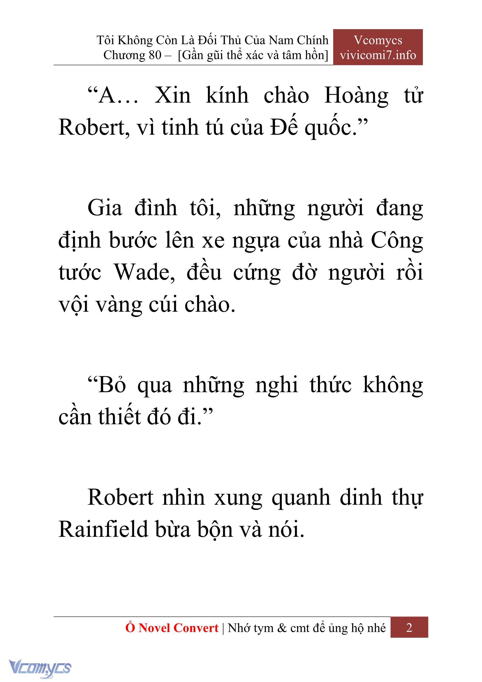 [Novel] Tôi Không Còn Là Đối Thủ Của Nam Chính Chapter  80 - 4