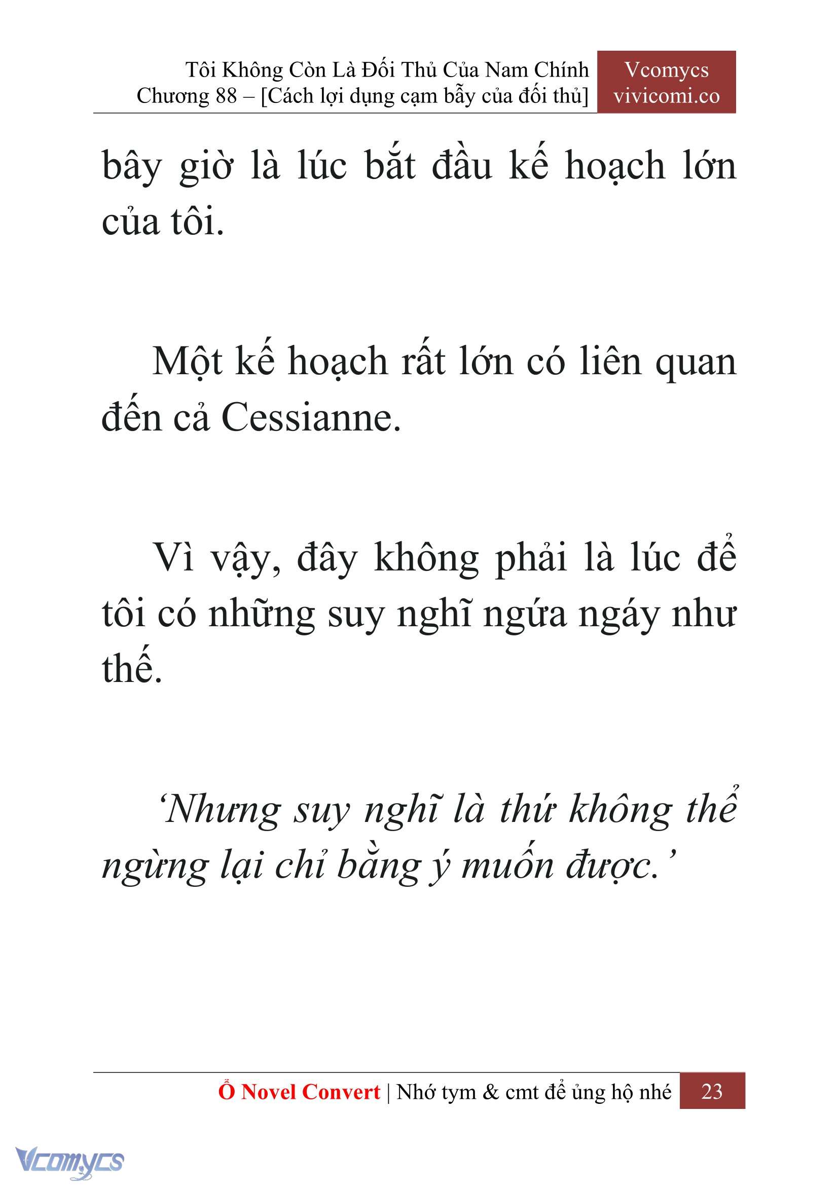 [Novel] Tôi Không Còn Là Đối Thủ Của Nam Chính Chapter  88 - 25
