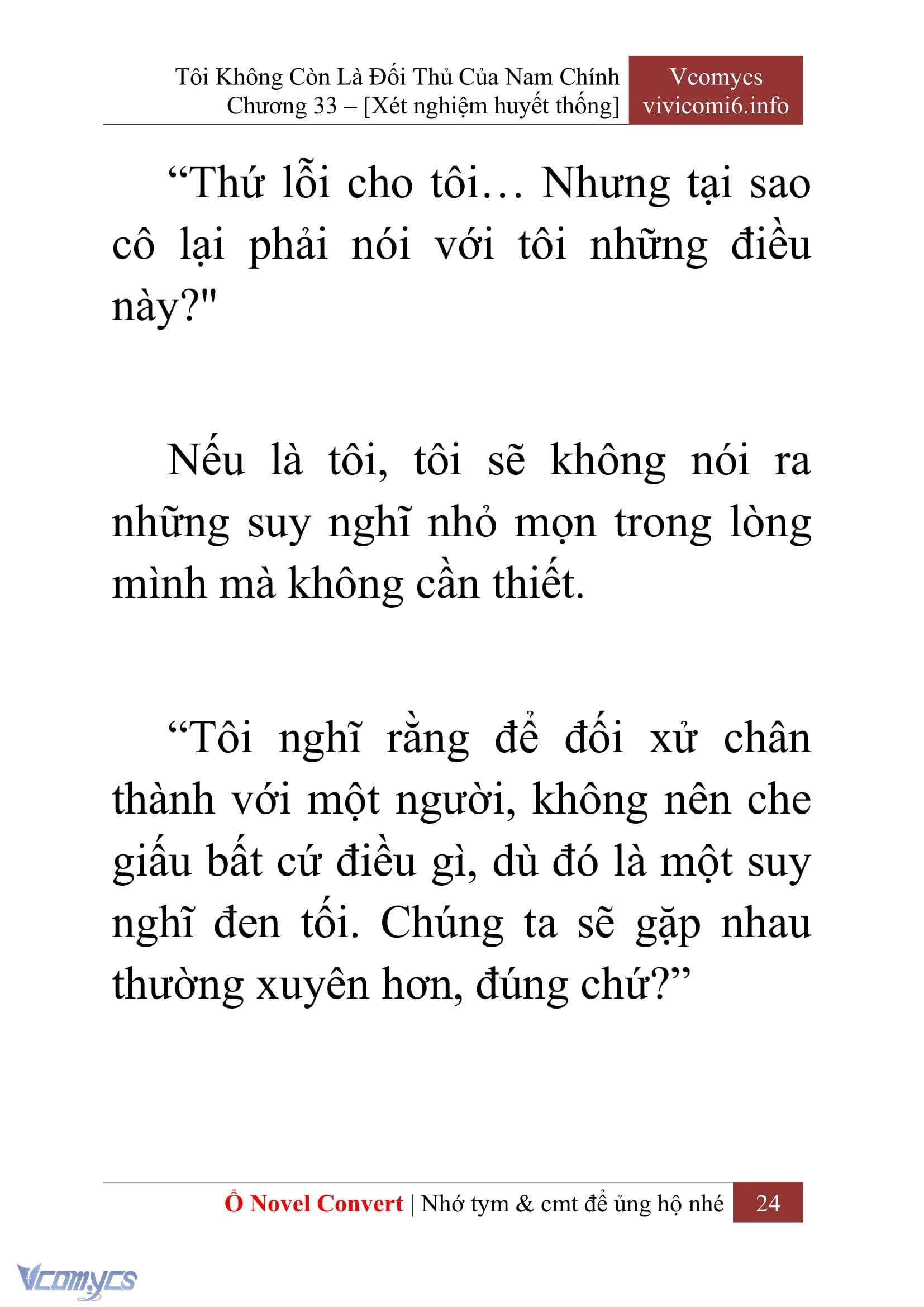 [Novel] Tôi Không Còn Là Đối Thủ Của Nam Chính Chapter  33 - 26