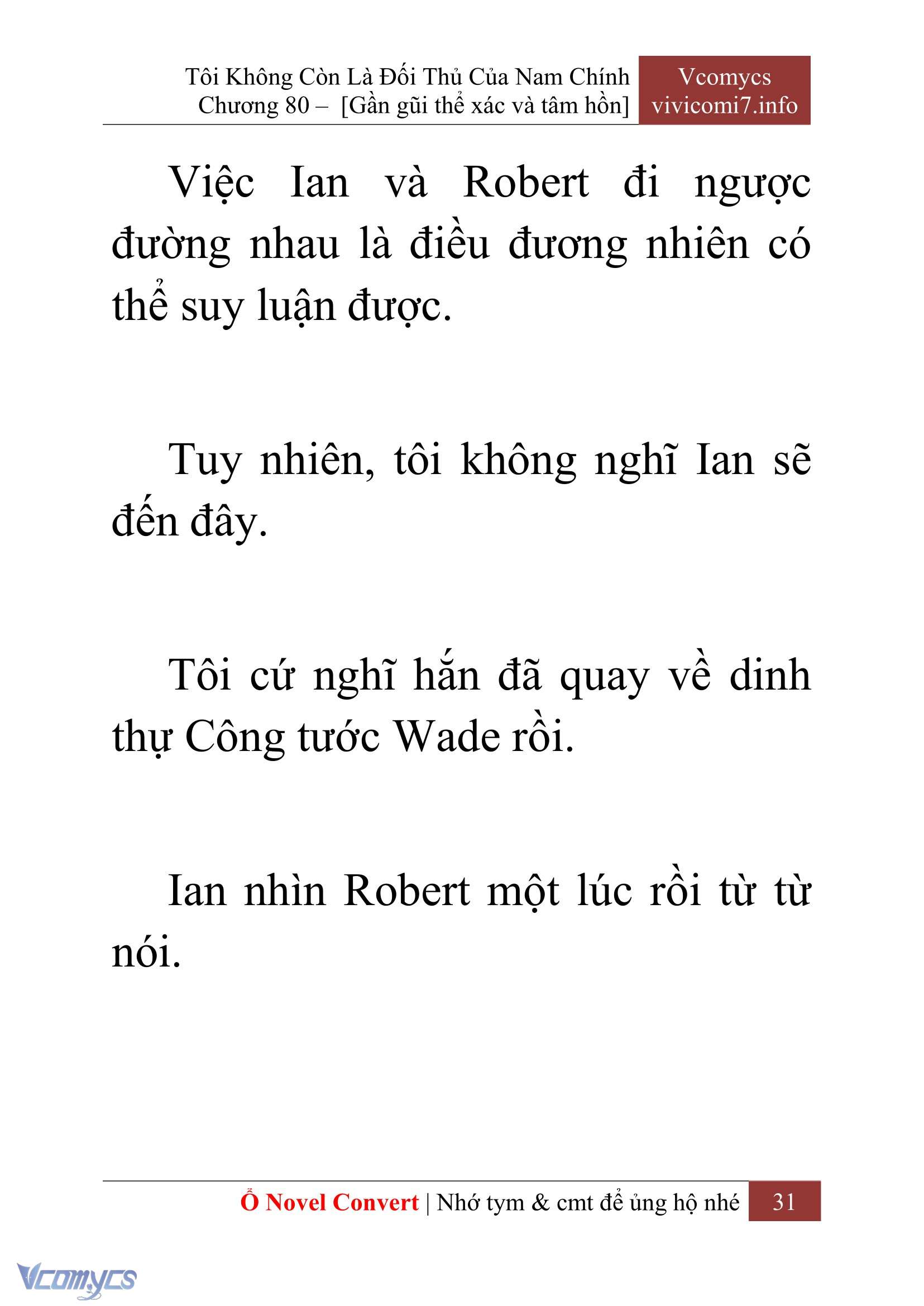 [Novel] Tôi Không Còn Là Đối Thủ Của Nam Chính Chapter  80 - 33
