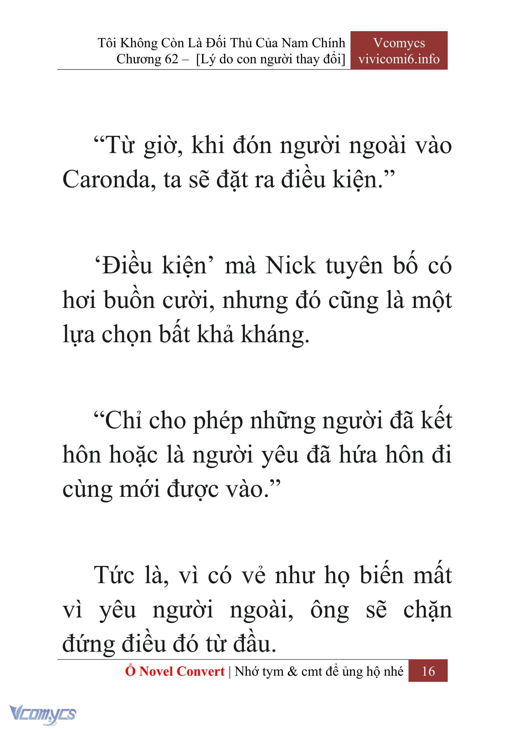 [Novel] Tôi Không Còn Là Đối Thủ Của Nam Chính Chapter  62 - 18