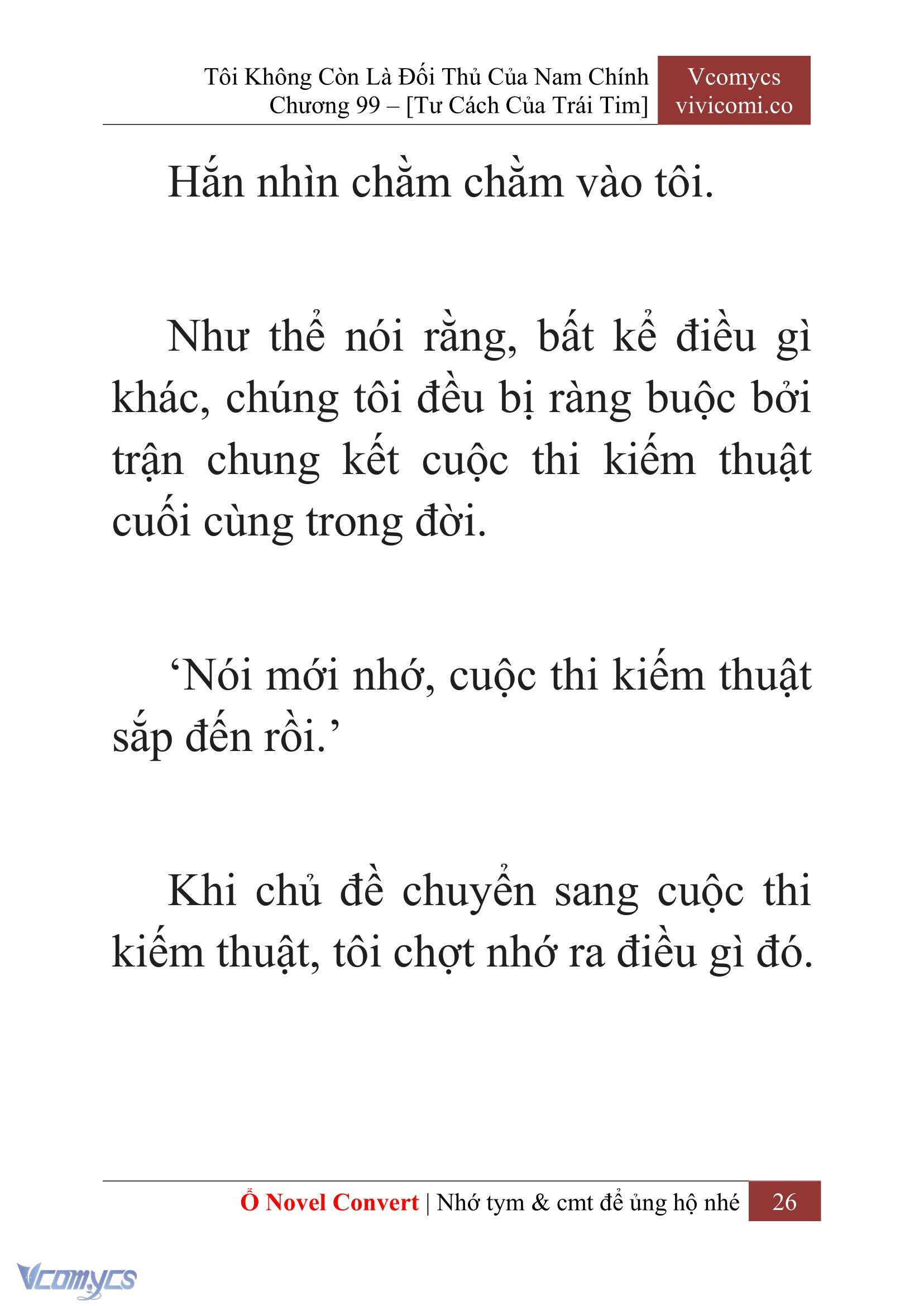 [Novel] Tôi Không Còn Là Đối Thủ Của Nam Chính Chapter  99 - 28