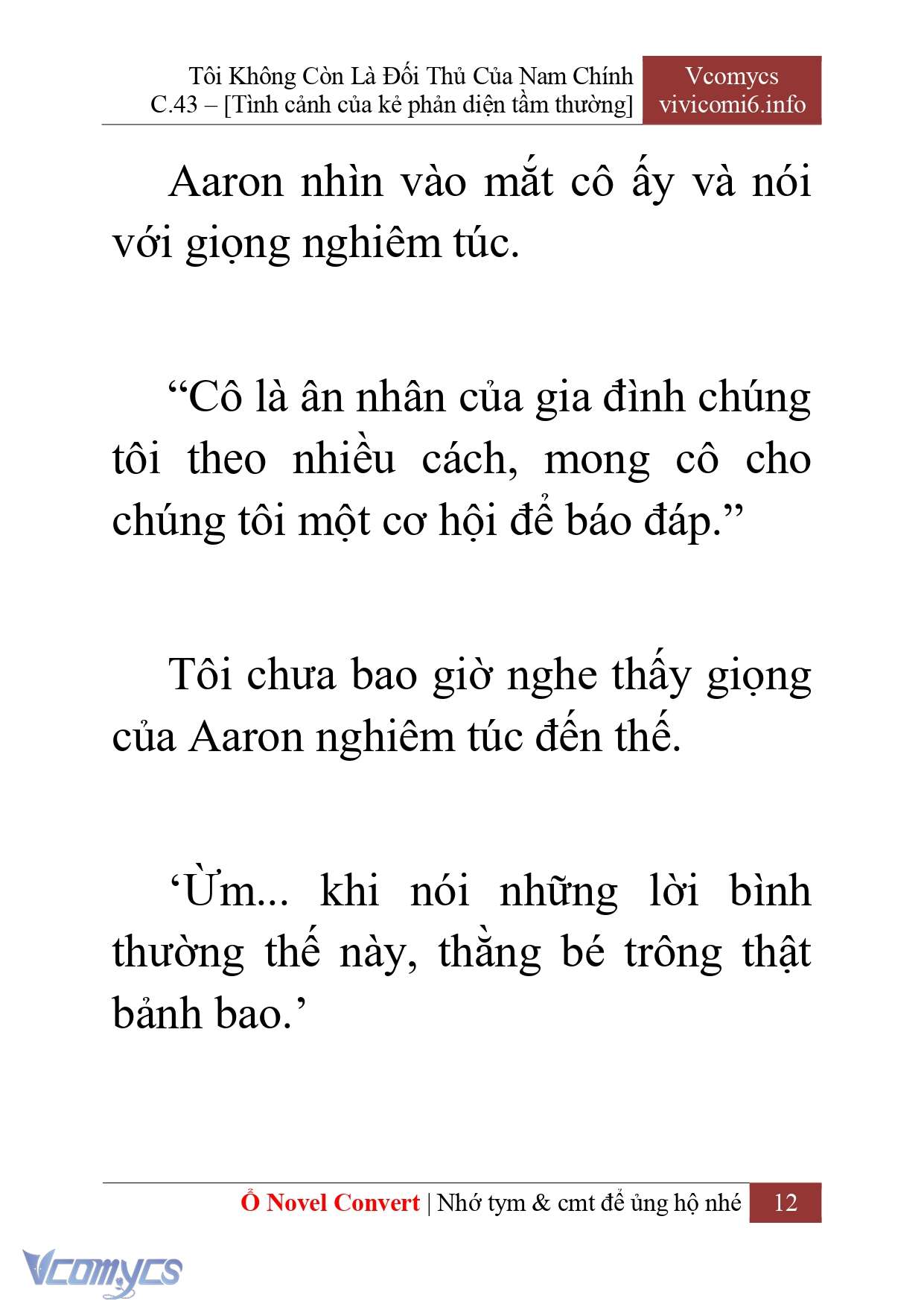 [Novel] Tôi Không Còn Là Đối Thủ Của Nam Chính Chapter  43 - 14