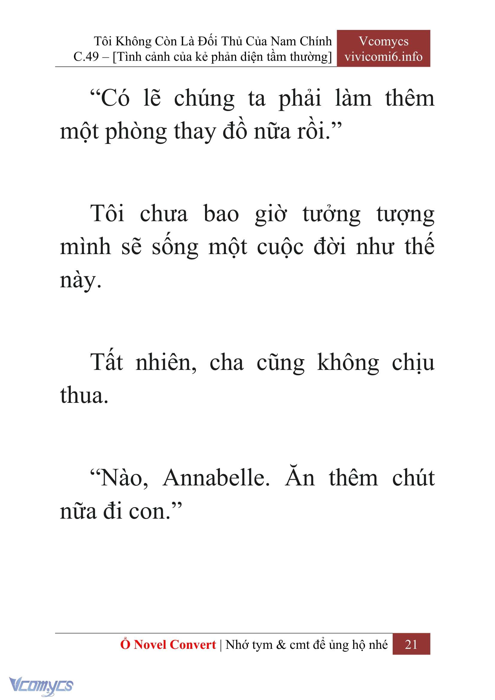 [Novel] Tôi Không Còn Là Đối Thủ Của Nam Chính Chapter  49 - 23