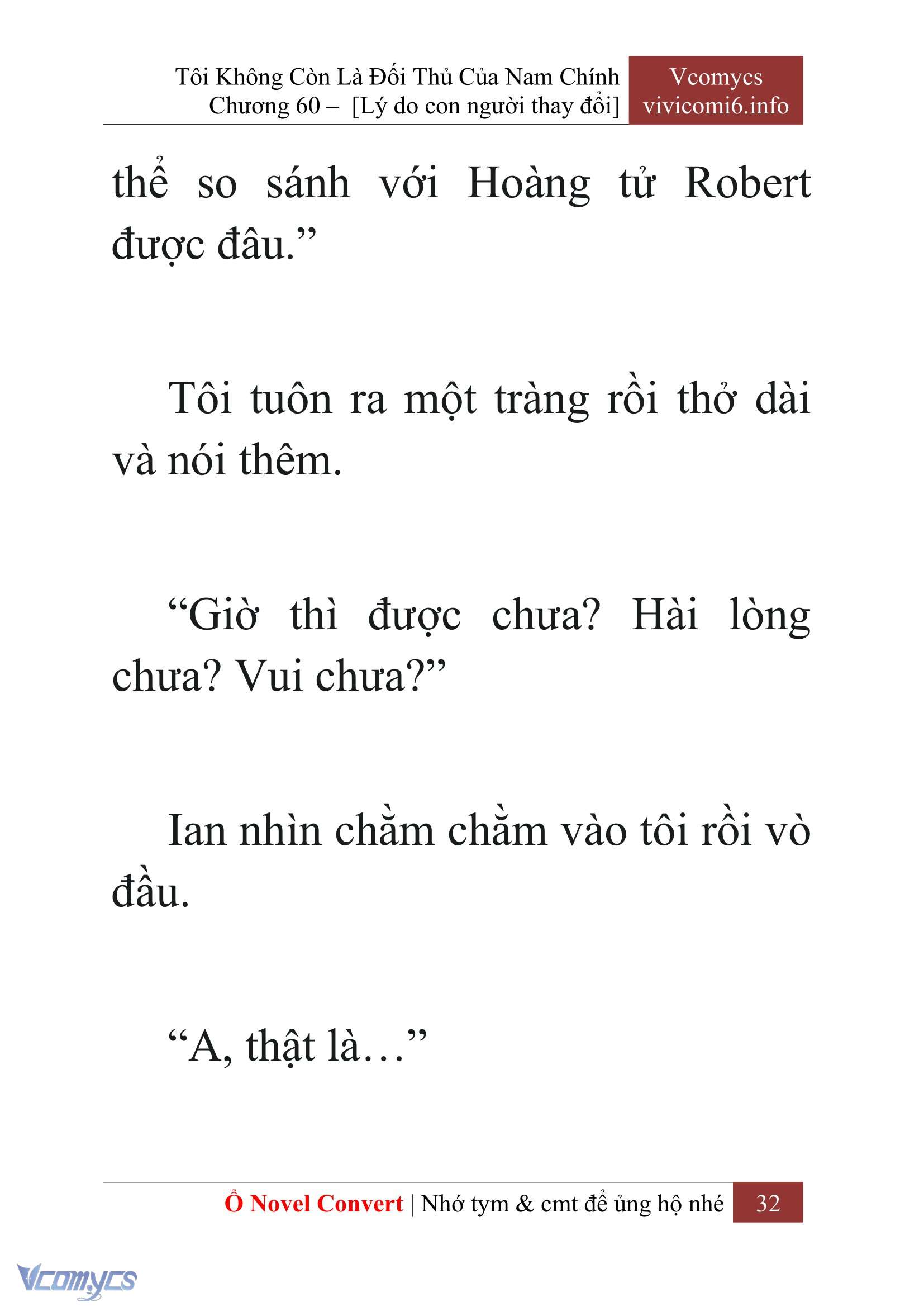 [Novel] Tôi Không Còn Là Đối Thủ Của Nam Chính Chapter  60 - 34
