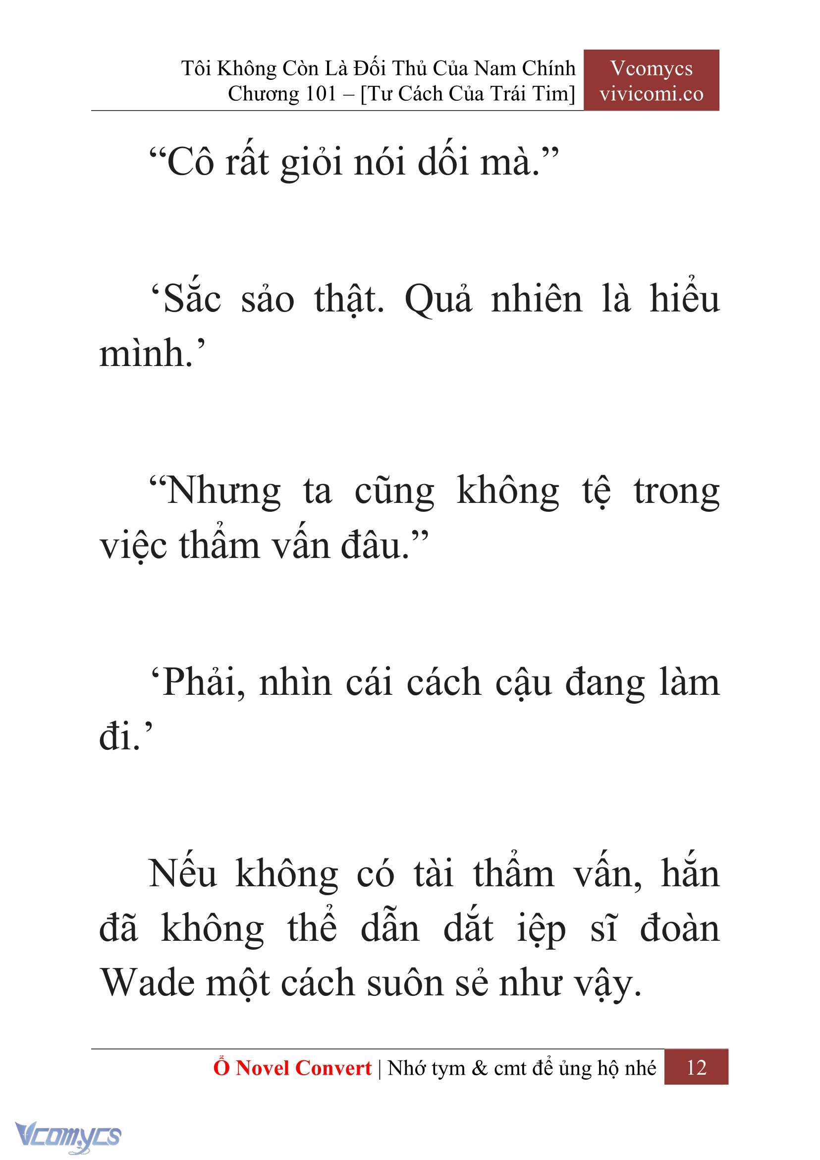 [Novel] Tôi Không Còn Là Đối Thủ Của Nam Chính Chapter  101 - 14