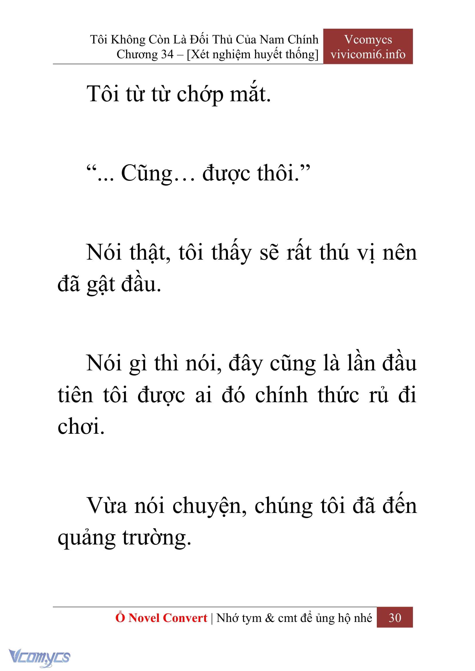 [Novel] Tôi Không Còn Là Đối Thủ Của Nam Chính Chapter  34 - 32