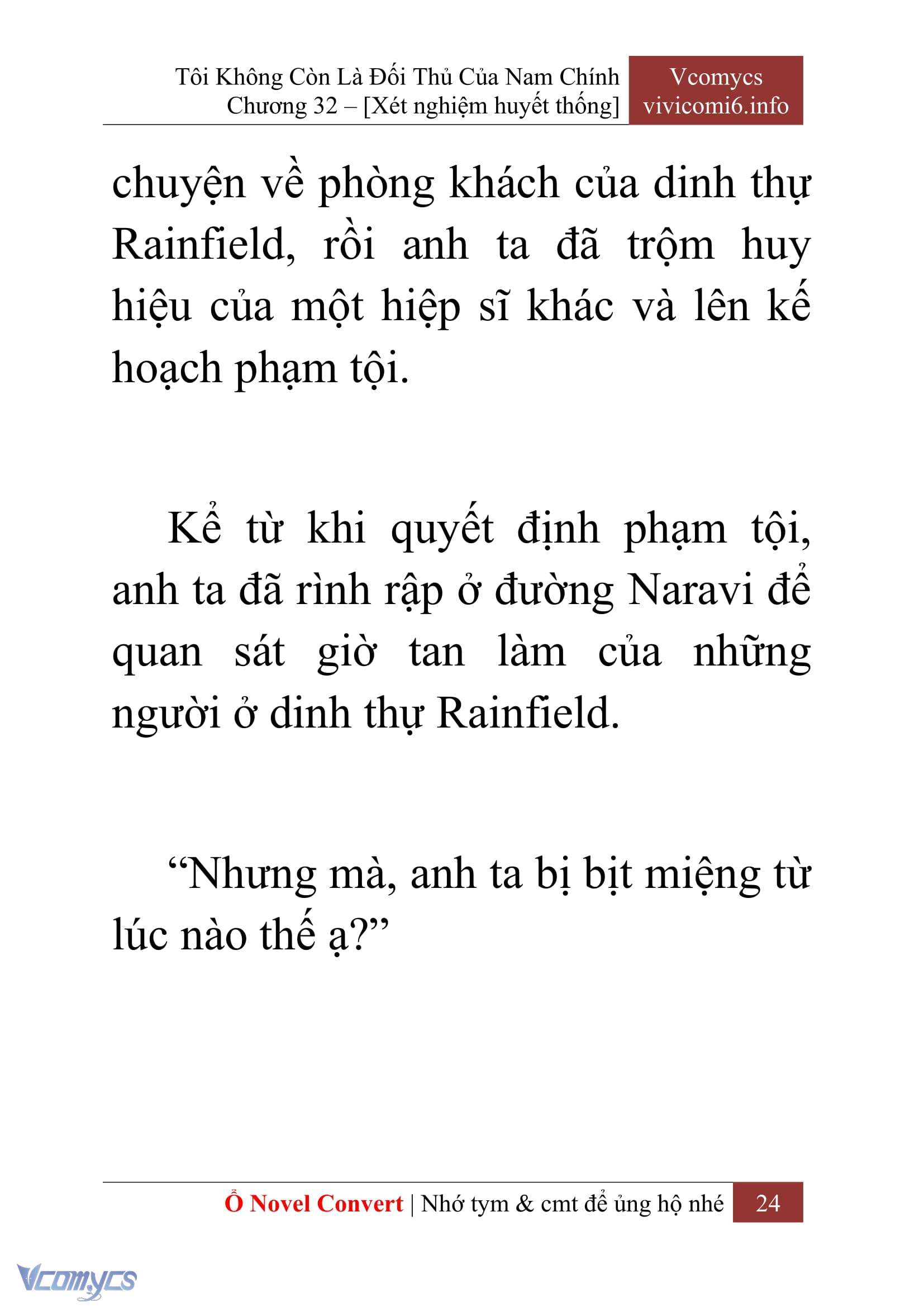 [Novel] Tôi Không Còn Là Đối Thủ Của Nam Chính Chapter  32 - 26