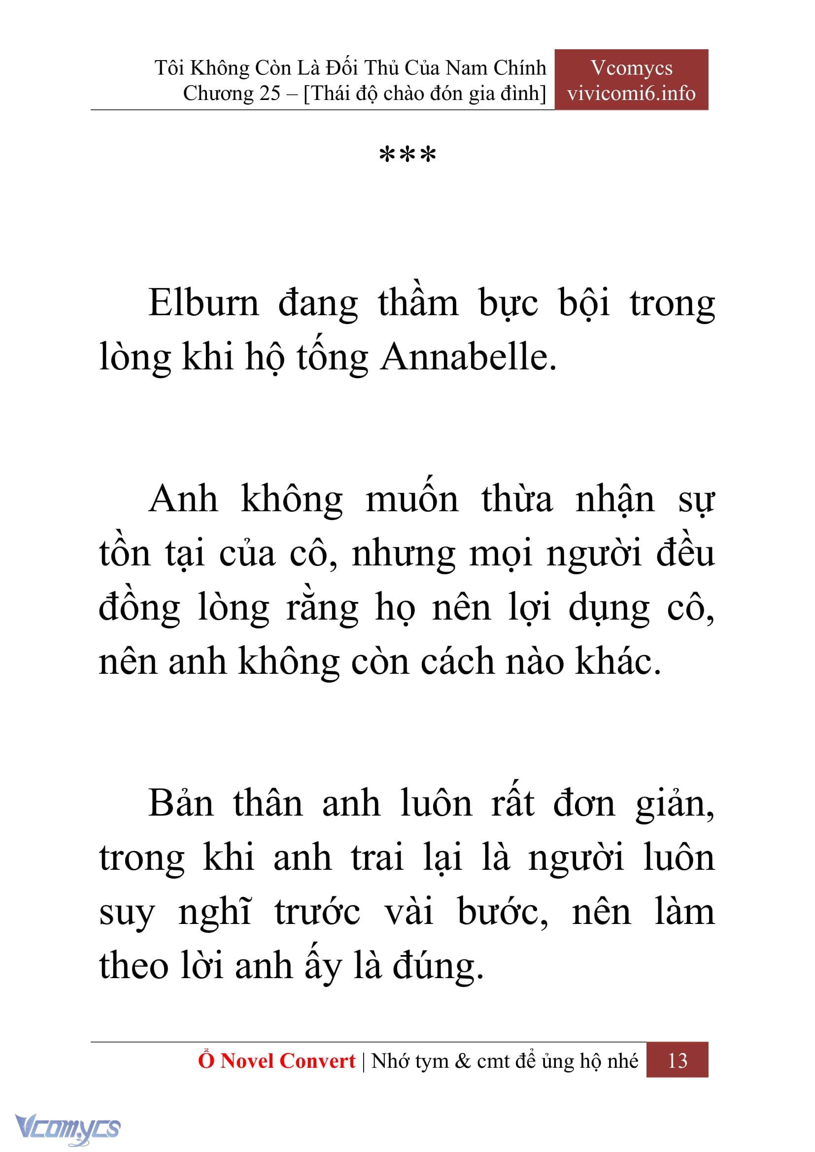 [Novel] Tôi Không Còn Là Đối Thủ Của Nam Chính Chapter  25 - 15
