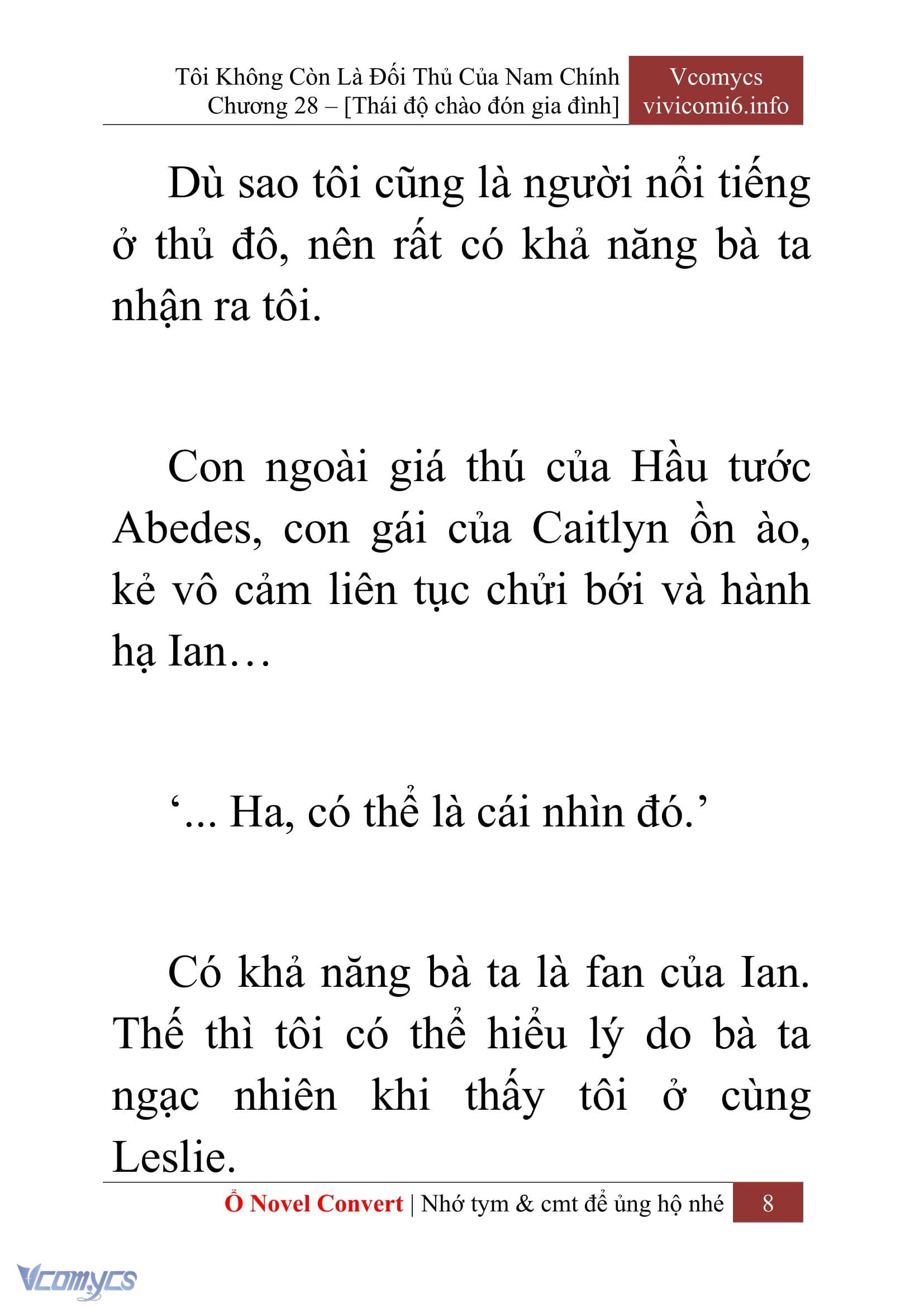 [Novel] Tôi Không Còn Là Đối Thủ Của Nam Chính Chapter  28 - 10