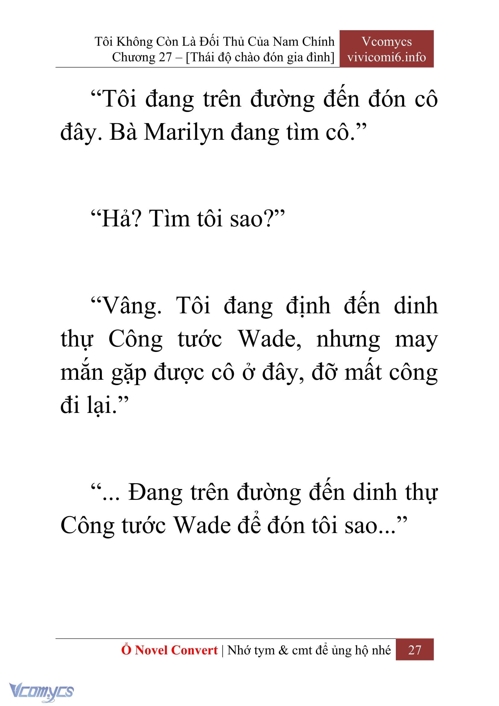 [Novel] Tôi Không Còn Là Đối Thủ Của Nam Chính Chapter  27 - 29