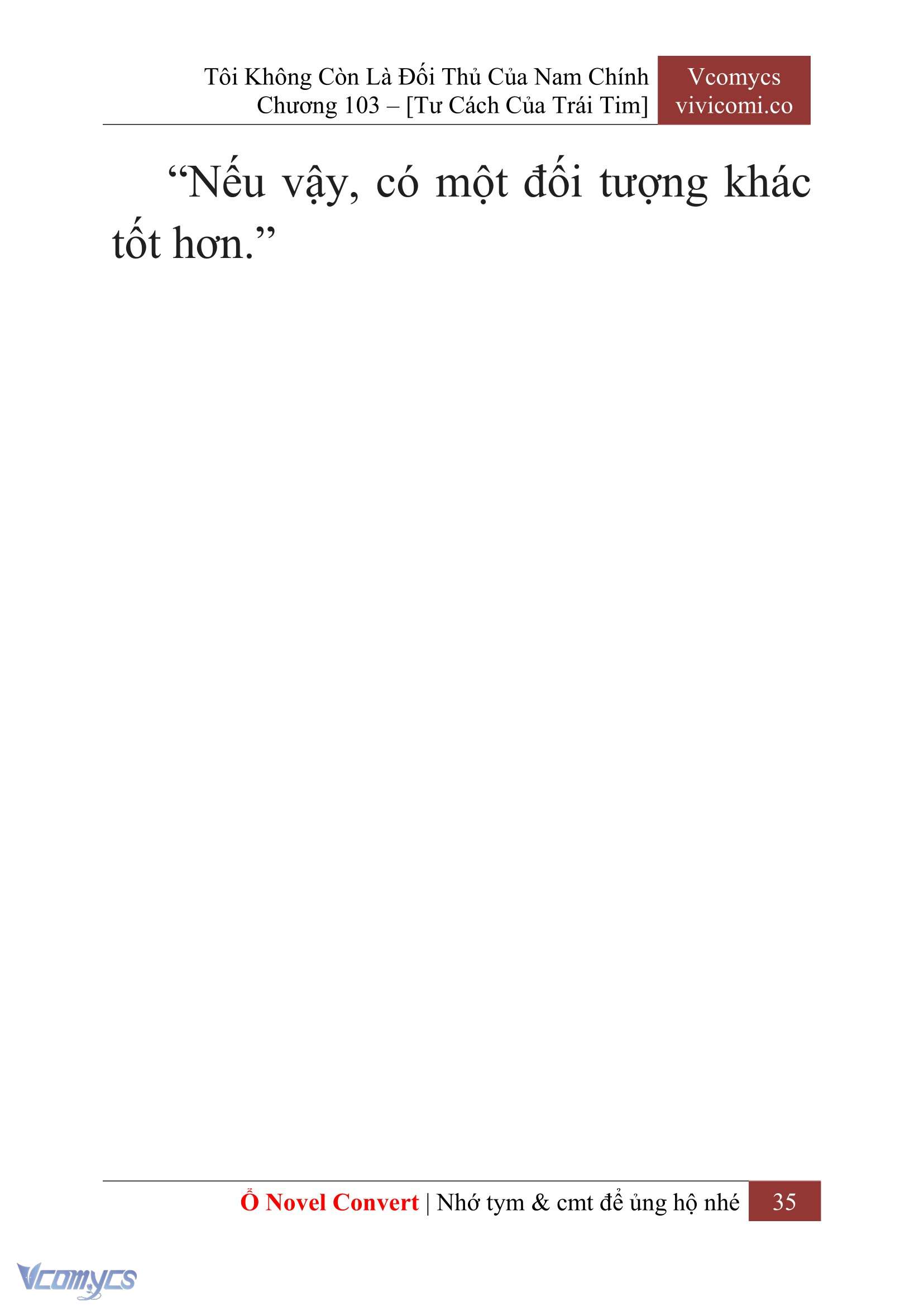 [Novel] Tôi Không Còn Là Đối Thủ Của Nam Chính Chapter  103 - 37