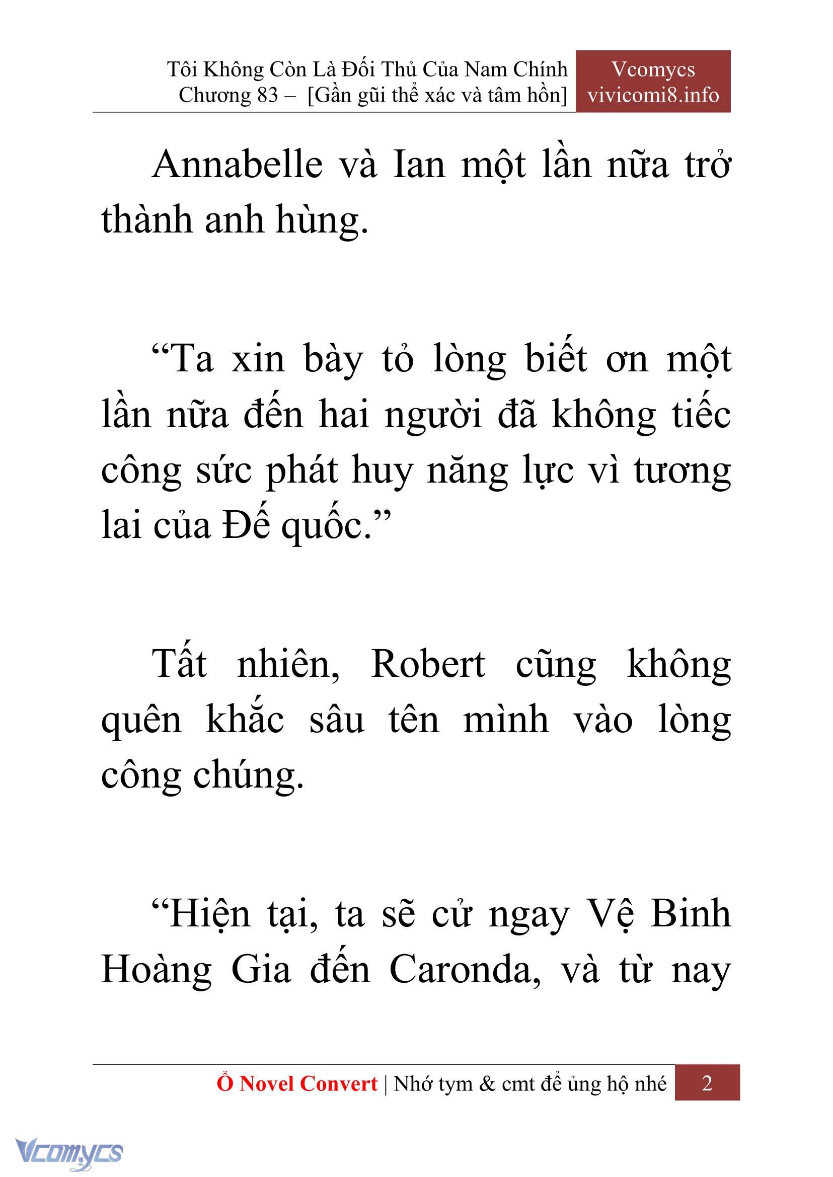 [Novel] Tôi Không Còn Là Đối Thủ Của Nam Chính Chapter  83 - 4
