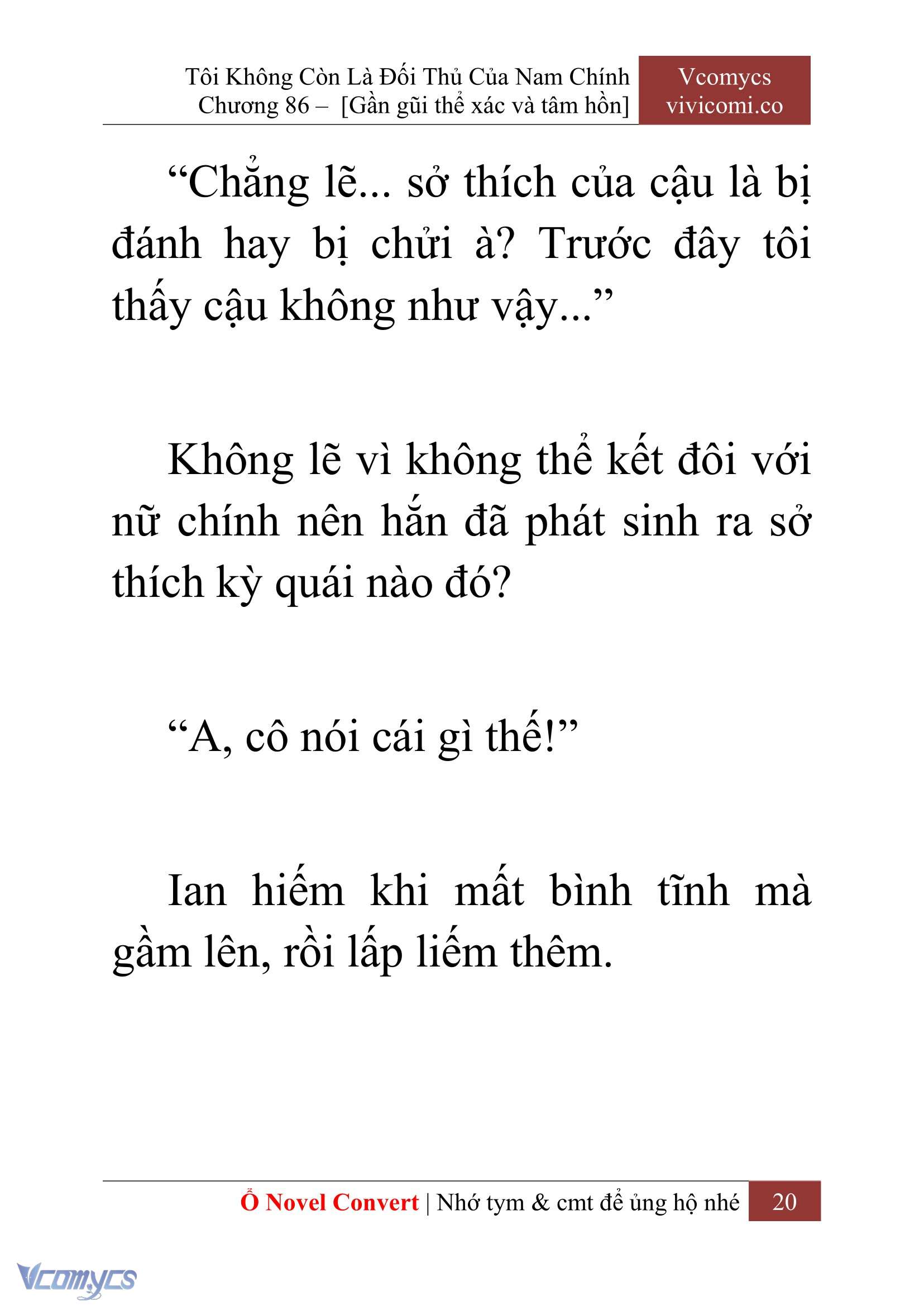 [Novel] Tôi Không Còn Là Đối Thủ Của Nam Chính Chapter  86 - 22