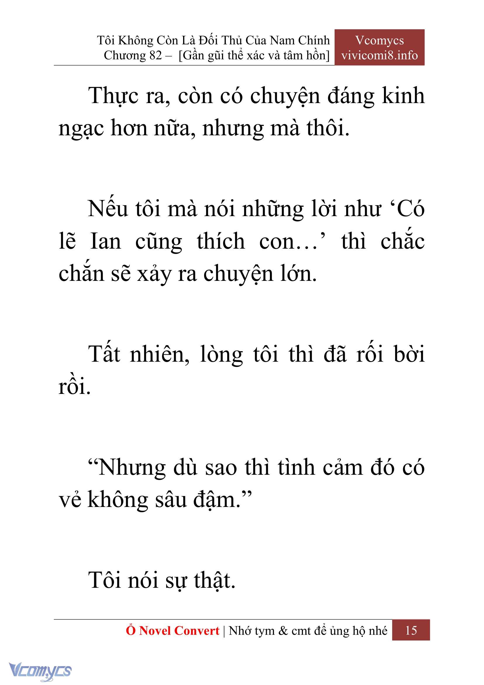 [Novel] Tôi Không Còn Là Đối Thủ Của Nam Chính Chapter  82 - 17
