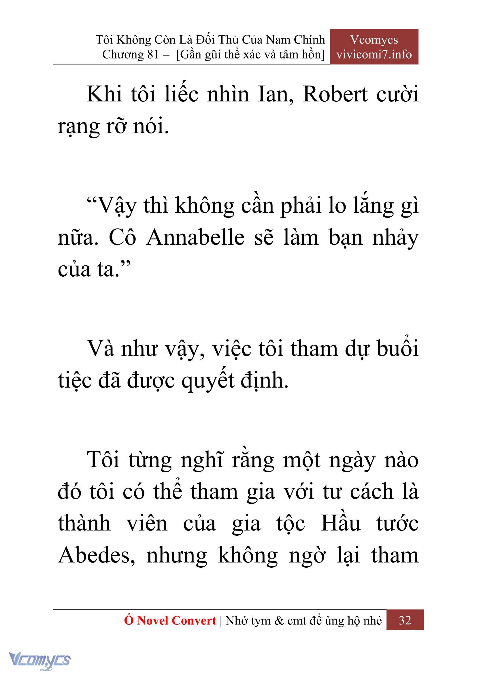 [Novel] Tôi Không Còn Là Đối Thủ Của Nam Chính Chapter  81 - 34