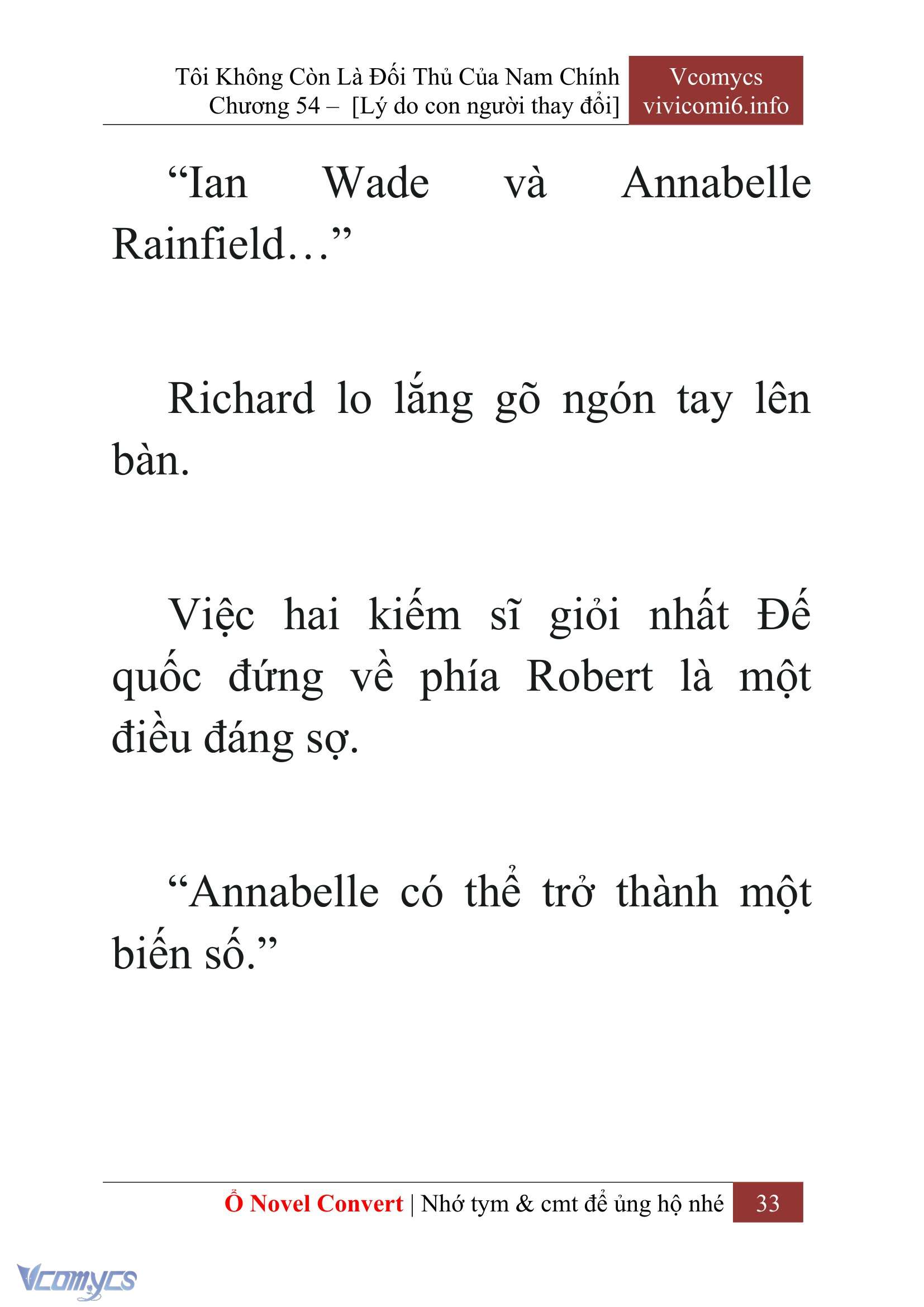 [Novel] Tôi Không Còn Là Đối Thủ Của Nam Chính Chapter  54 - 35