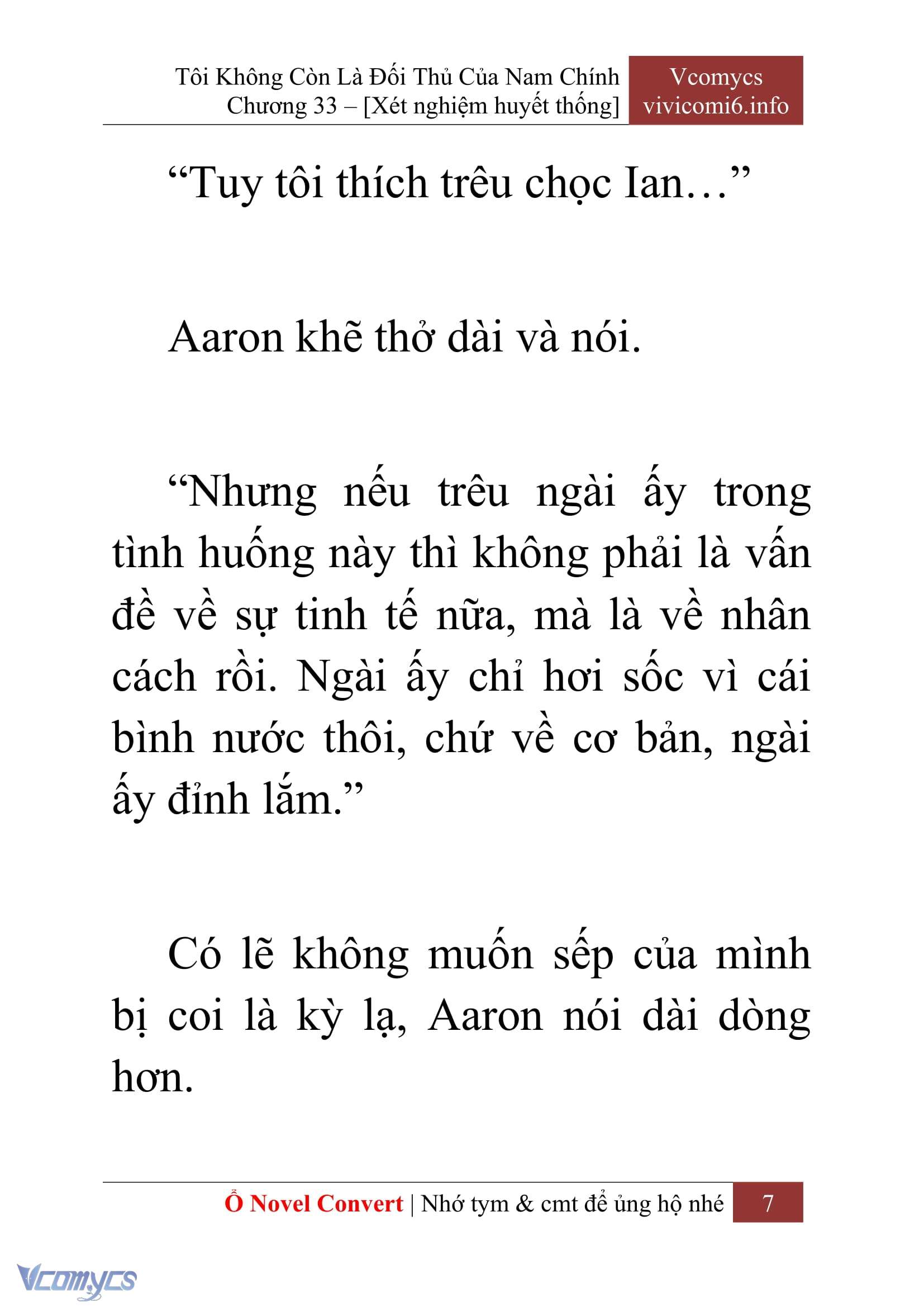 [Novel] Tôi Không Còn Là Đối Thủ Của Nam Chính Chapter  33 - 9