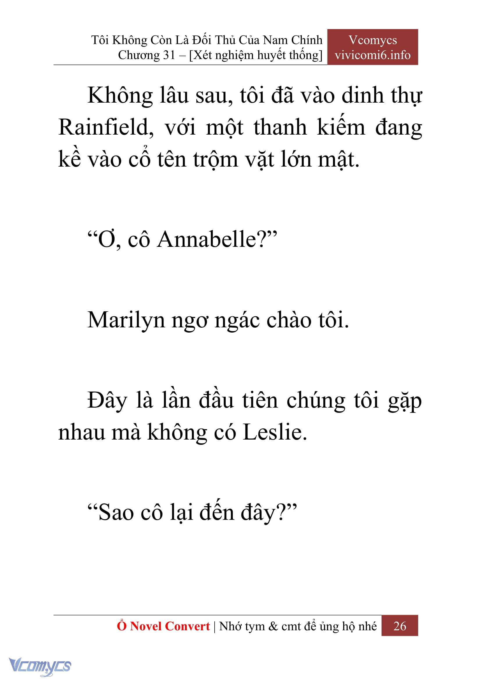 [Novel] Tôi Không Còn Là Đối Thủ Của Nam Chính Chapter  31 - 28