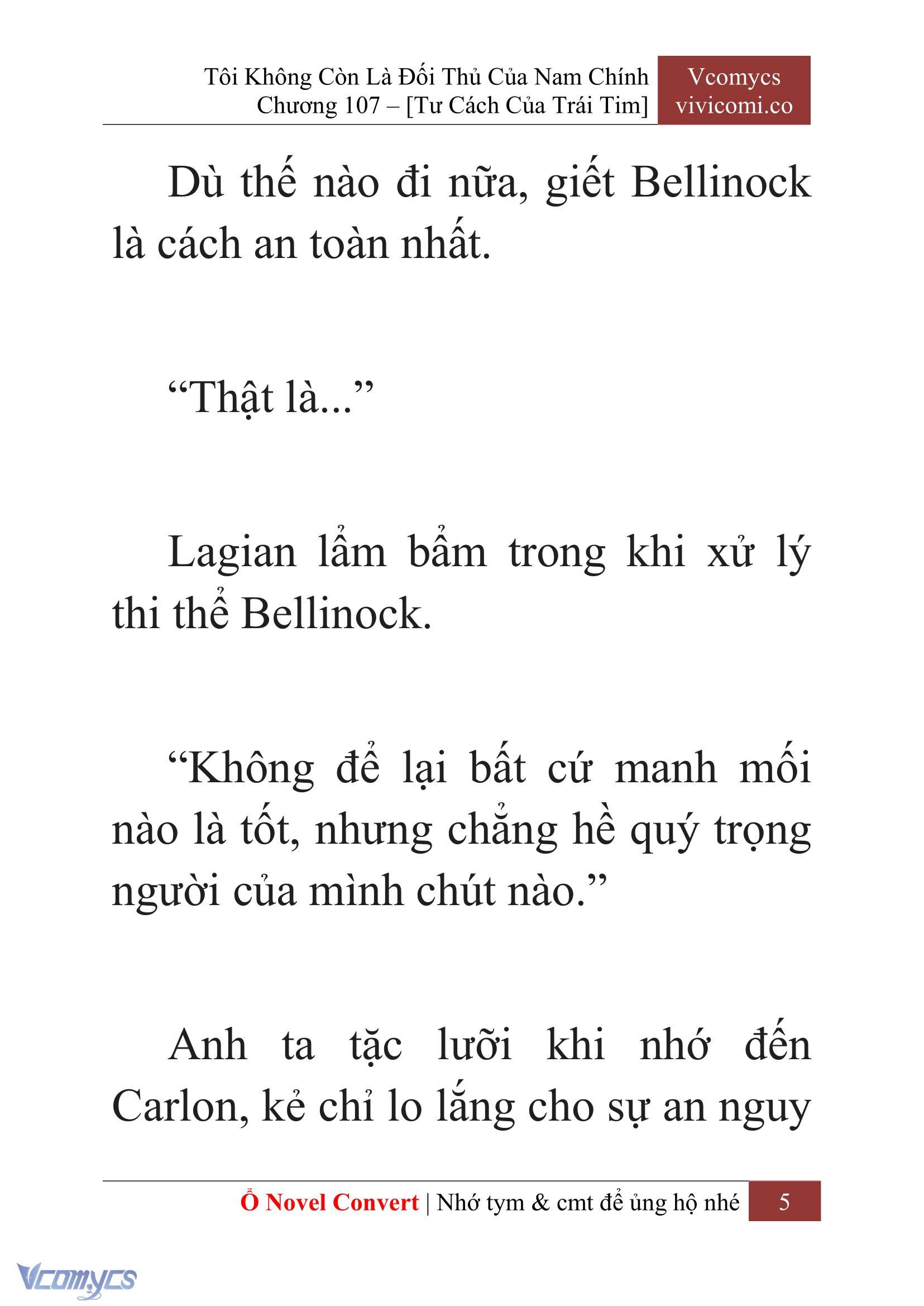 [Novel] Tôi Không Còn Là Đối Thủ Của Nam Chính Chapter  107 - 7