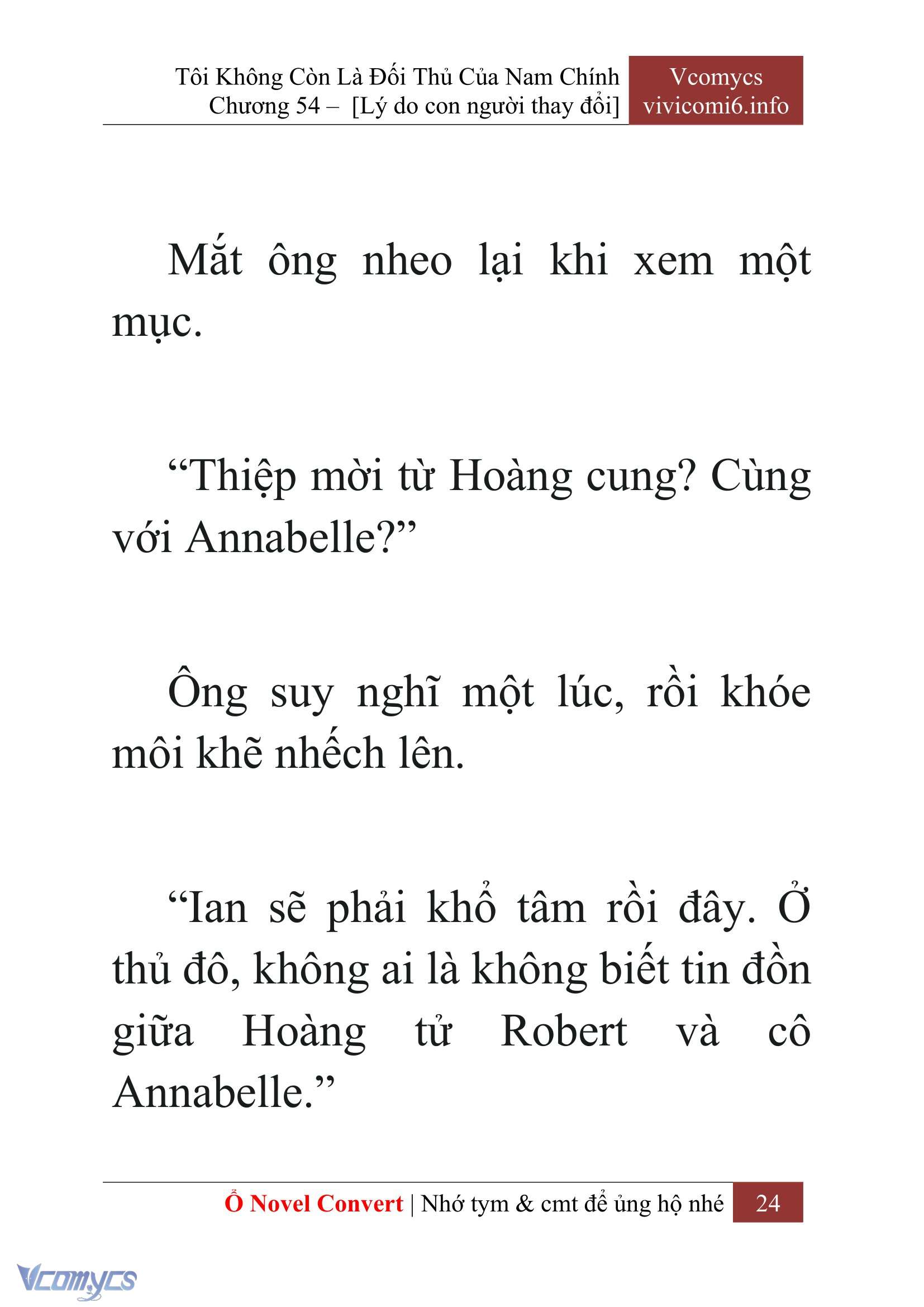 [Novel] Tôi Không Còn Là Đối Thủ Của Nam Chính Chapter  54 - 26