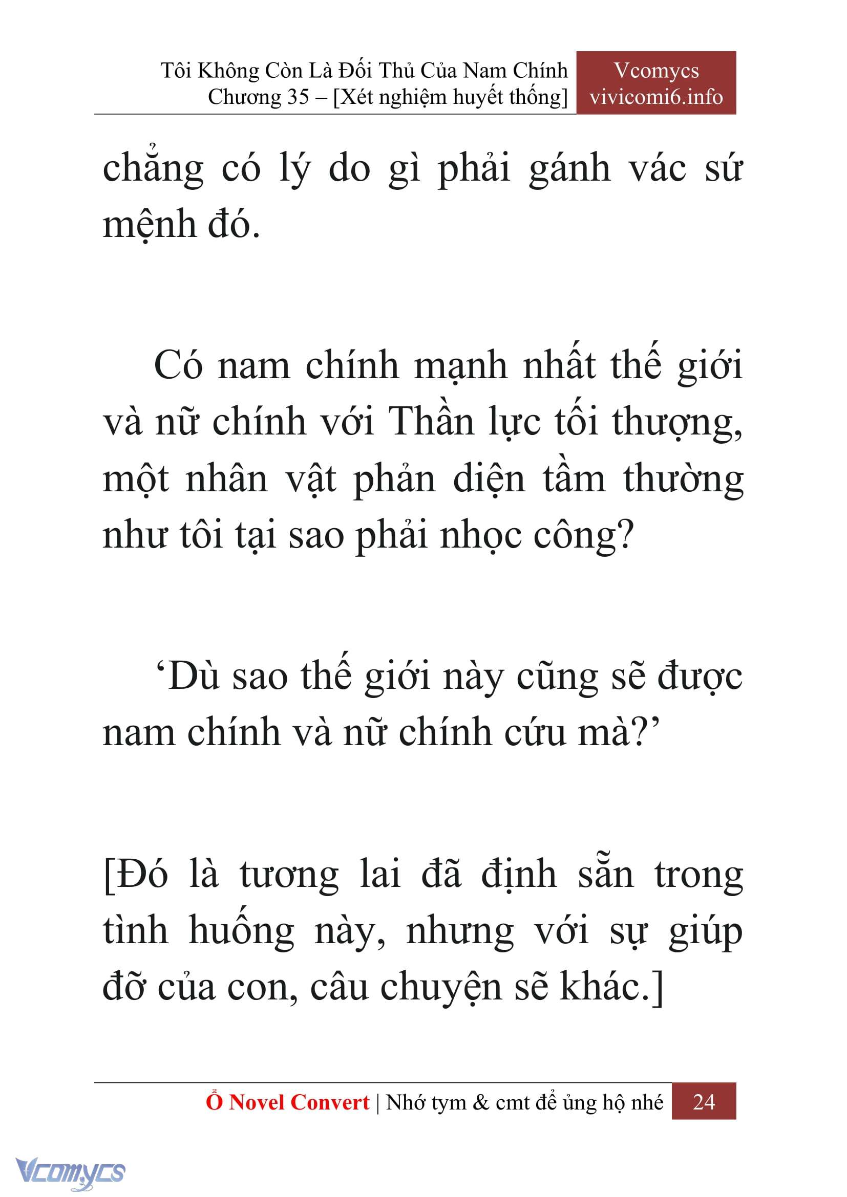 [Novel] Tôi Không Còn Là Đối Thủ Của Nam Chính Chapter  35 - 26