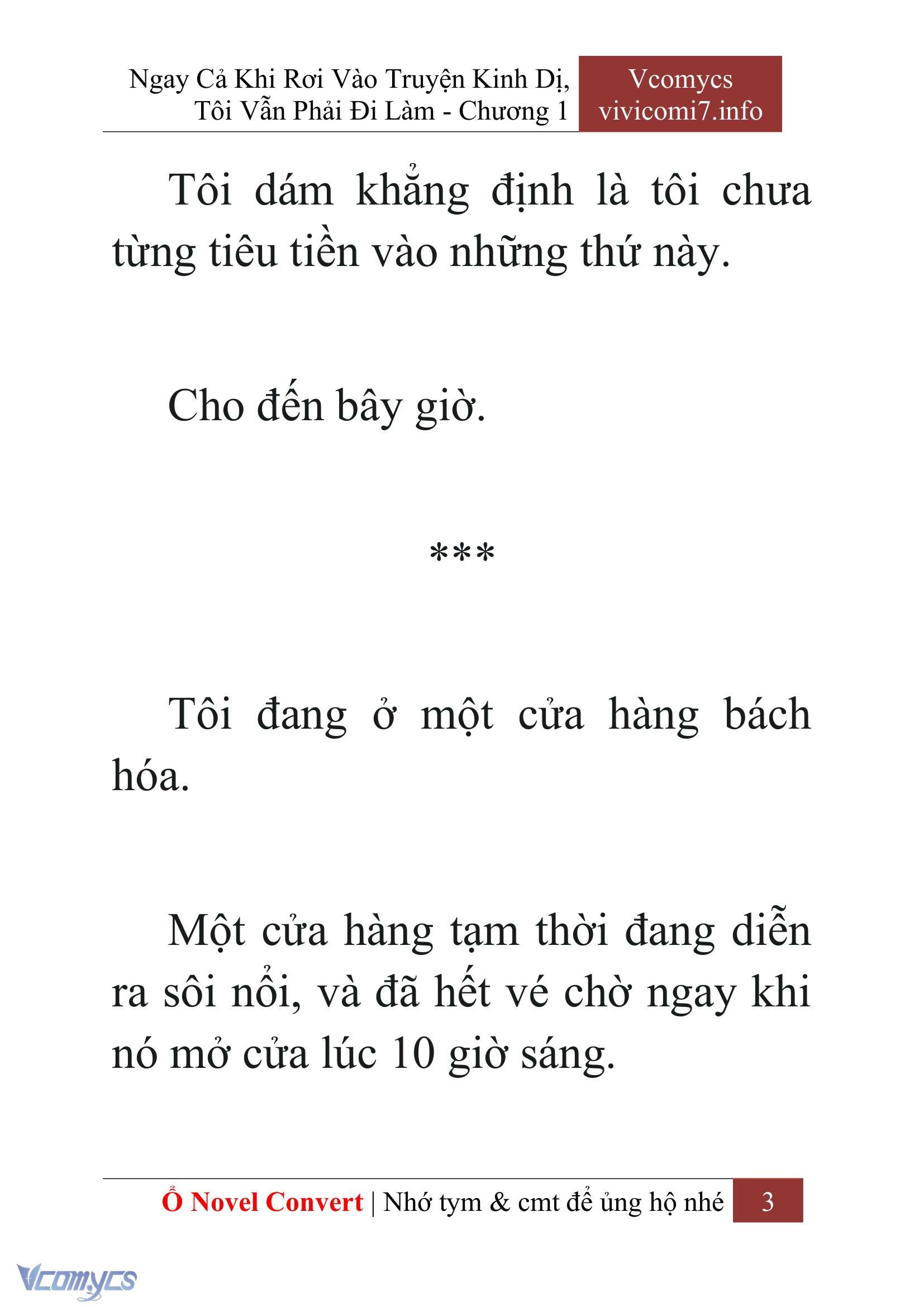 [Novel] Ngay Cả Khi Rơi Vào Truyện Kinh Dị, Tôi Vẫn Phải Đi Làm Chapter  1 - 5