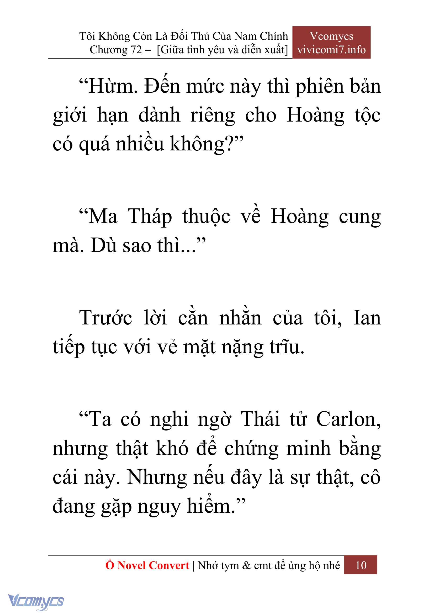 [Novel] Tôi Không Còn Là Đối Thủ Của Nam Chính Chapter  72 - 12