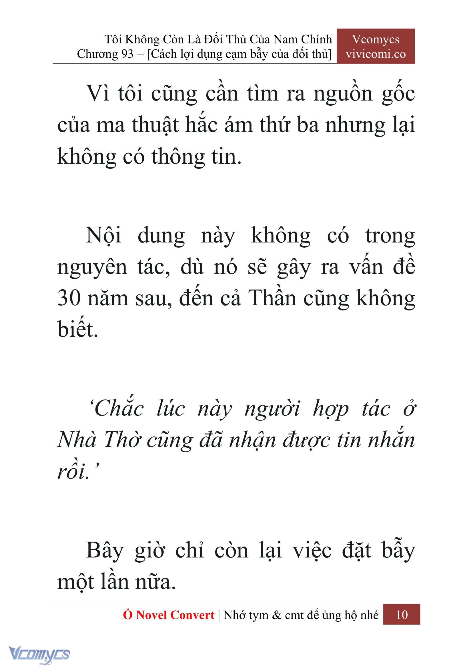 [Novel] Tôi Không Còn Là Đối Thủ Của Nam Chính Chapter  93 - 12
