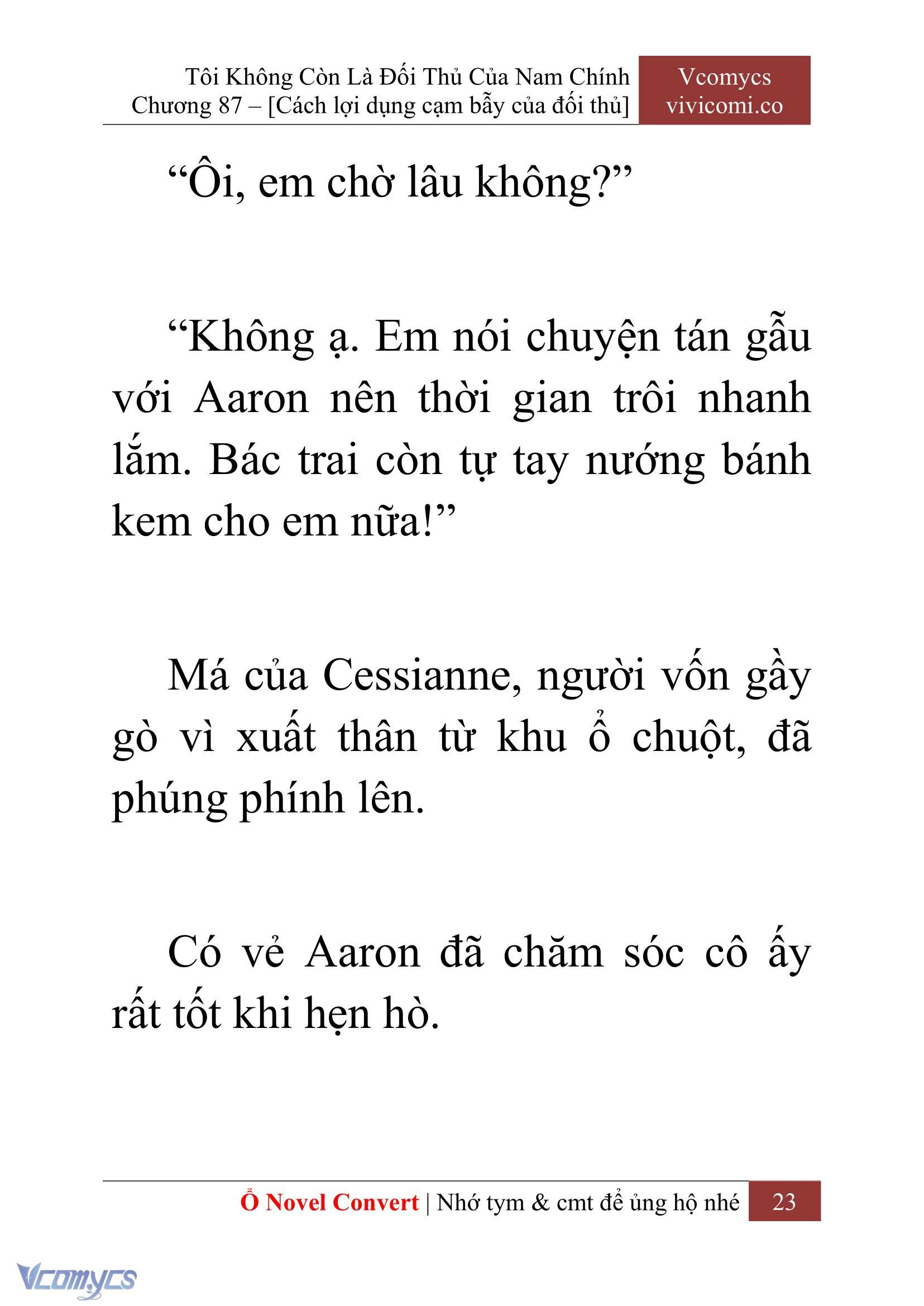 [Novel] Tôi Không Còn Là Đối Thủ Của Nam Chính Chapter  87 - 25